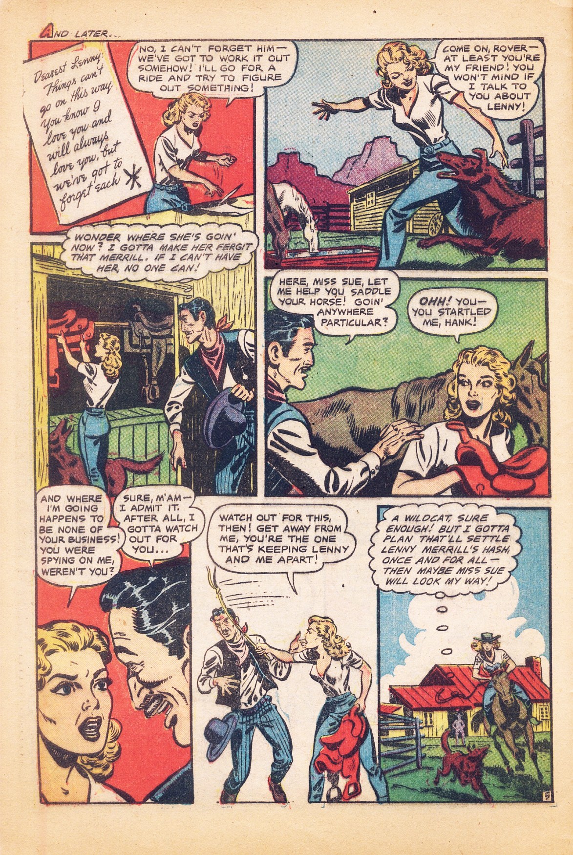 Read online Cowgirl Romances (1950) comic -  Issue #9 - 8