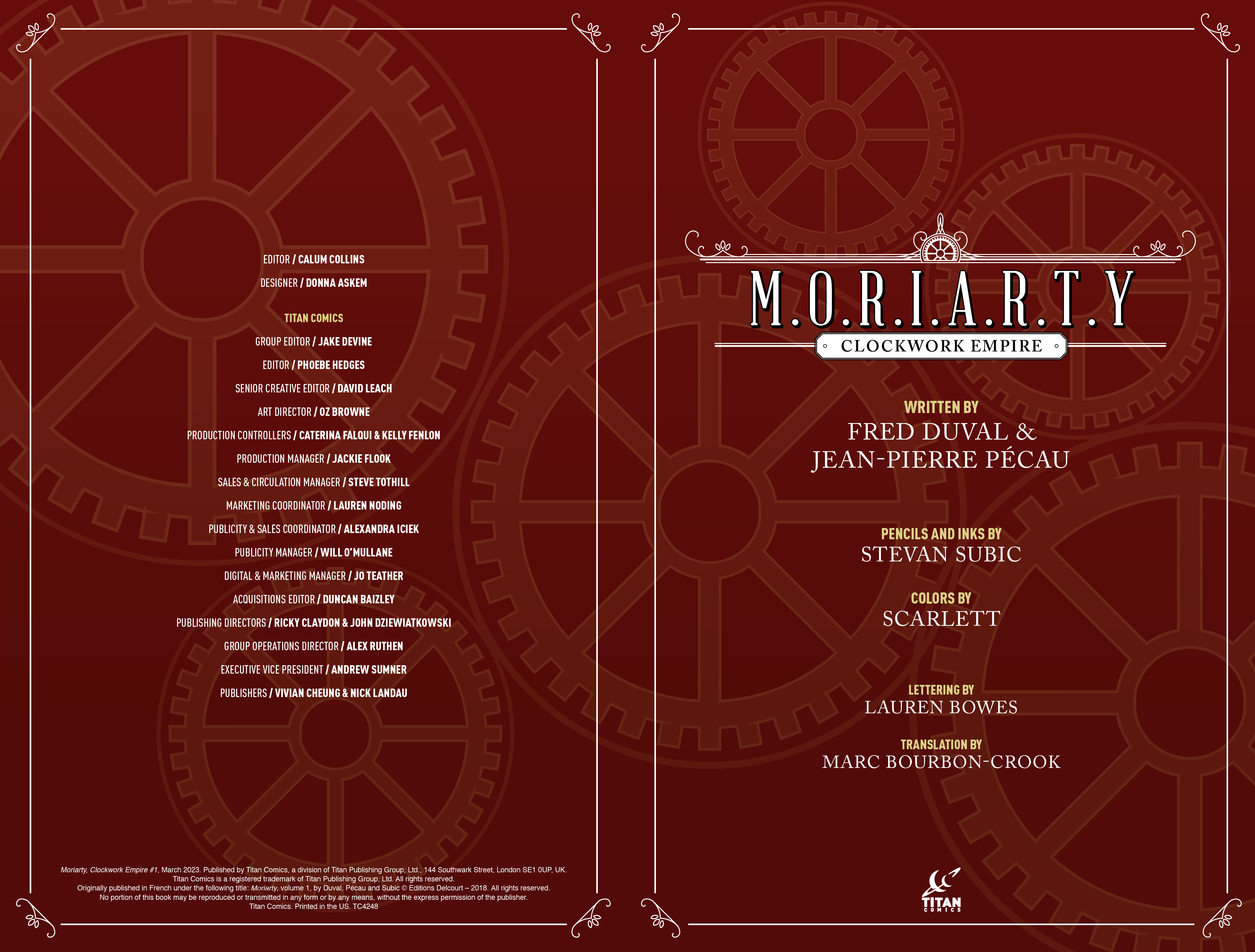 Read online M.O.R.I.A.R.T.Y : The Clockwork Empire comic -  Issue #1 - 2