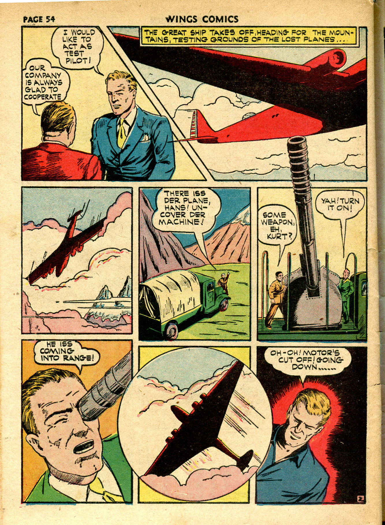 Read online Wings Comics comic -  Issue #15 - 56