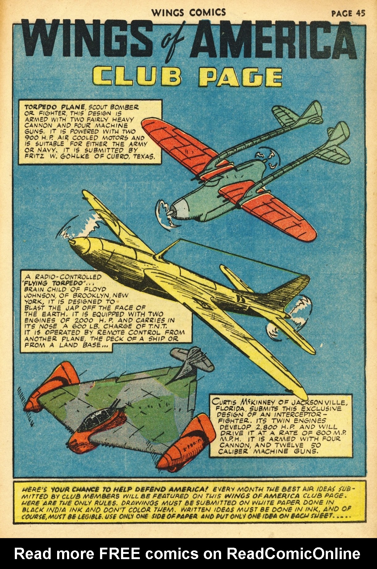 Read online Wings Comics comic -  Issue #32 - 47