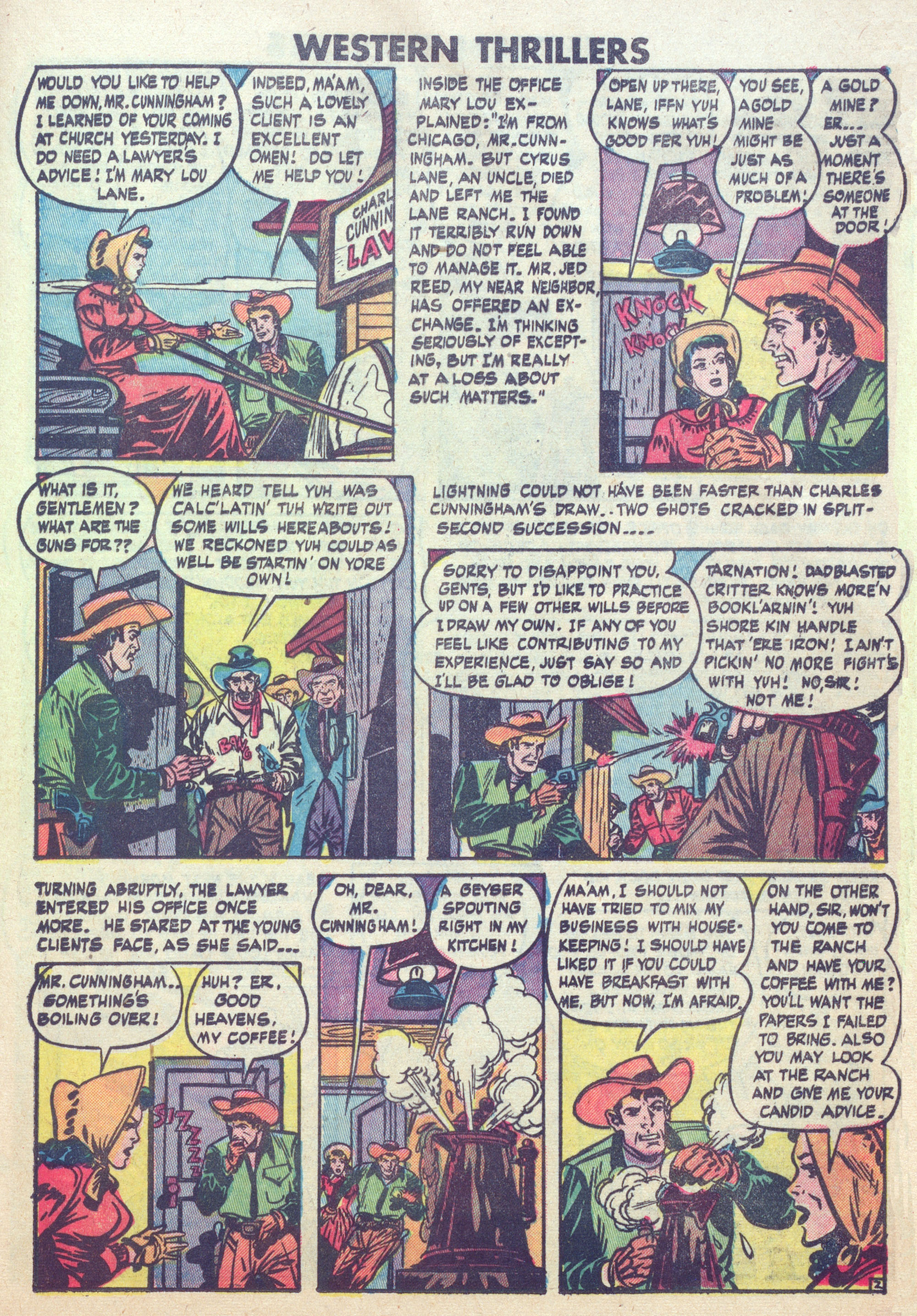Read online Western Thrillers (1948) comic -  Issue #6 - 25