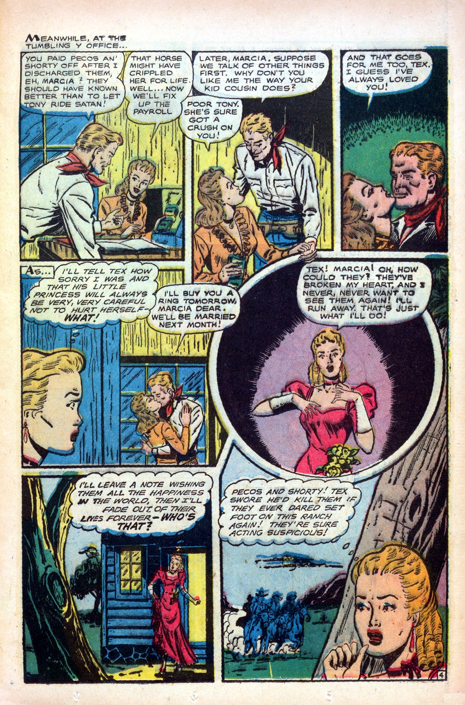 Read online Cowgirl Romances (1950) comic -  Issue #1 - 21