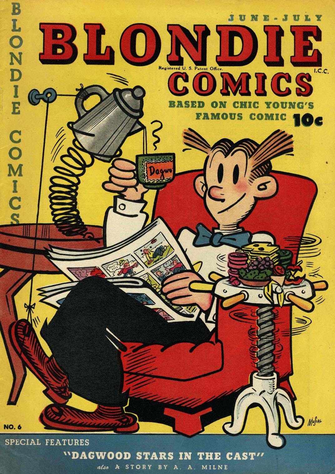 Read online Blondie Comics (1947) comic -  Issue #6 - 1