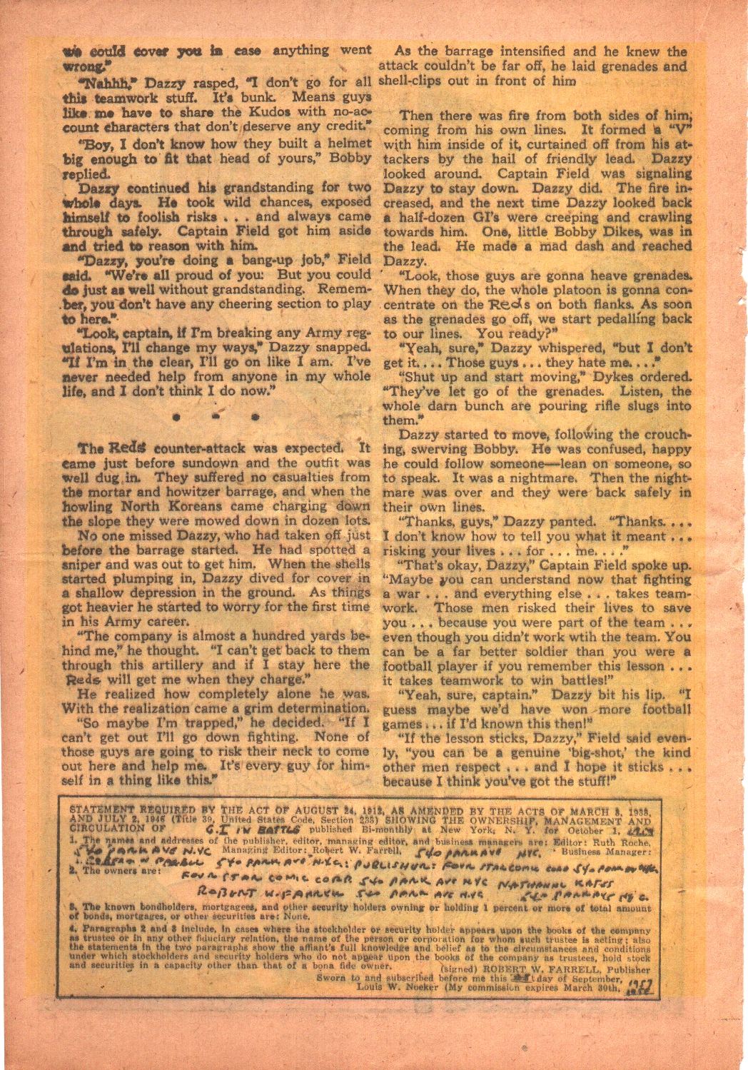 Read online G.I. in Battle (1957) comic -  Issue #6 - 24
