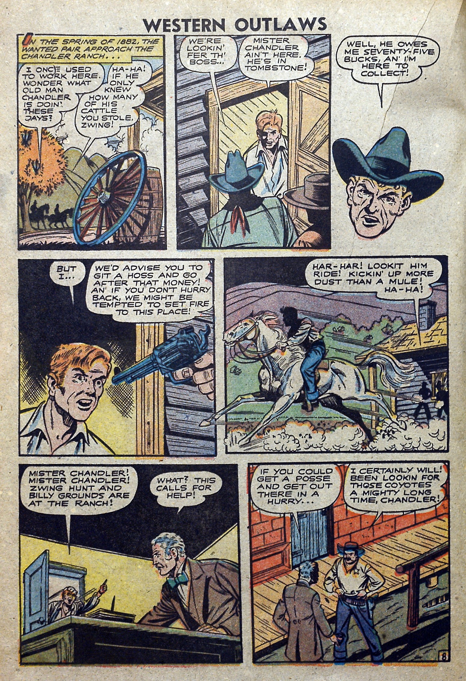 Read online Western Outlaws (1948) comic -  Issue #17 - 20