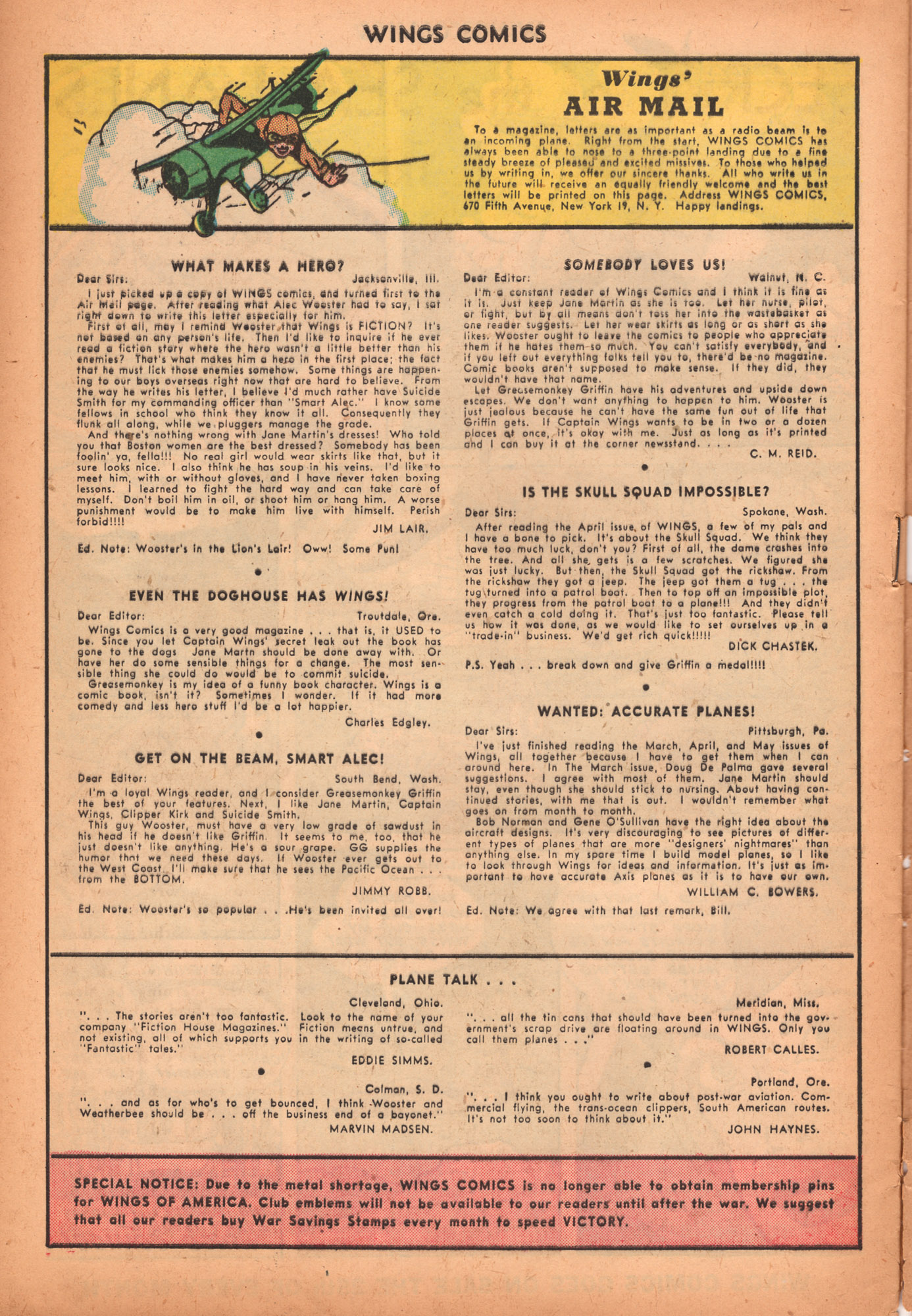 Read online Wings Comics comic -  Issue #48 - 40