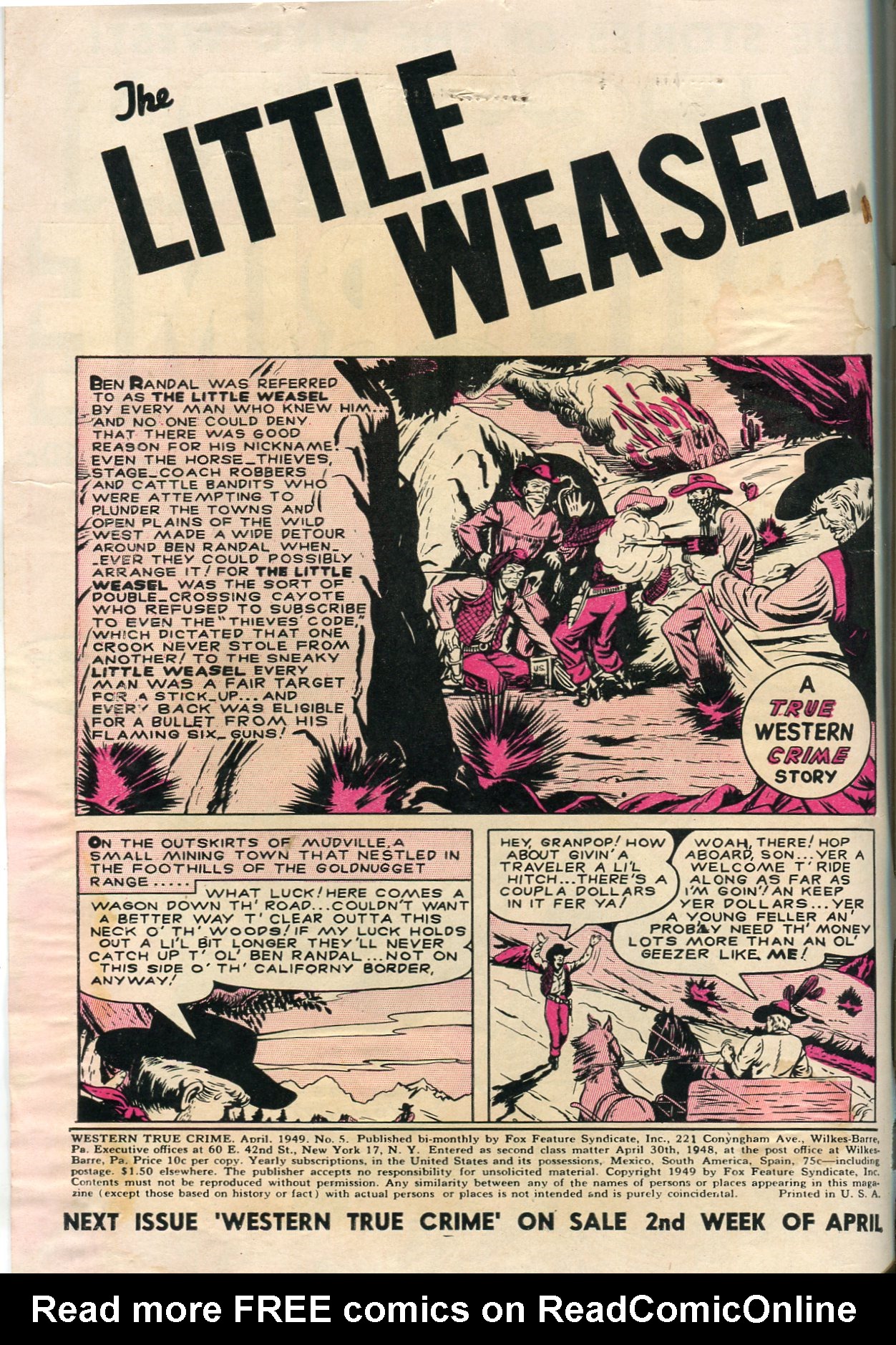 Read online Western True Crime comic -  Issue #5 - 2