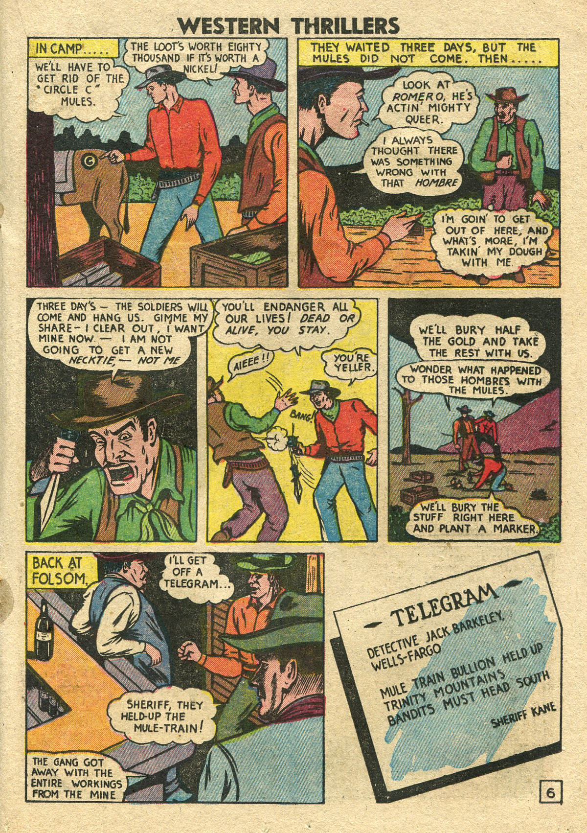 Read online Western Thrillers (1948) comic -  Issue #3 - 17