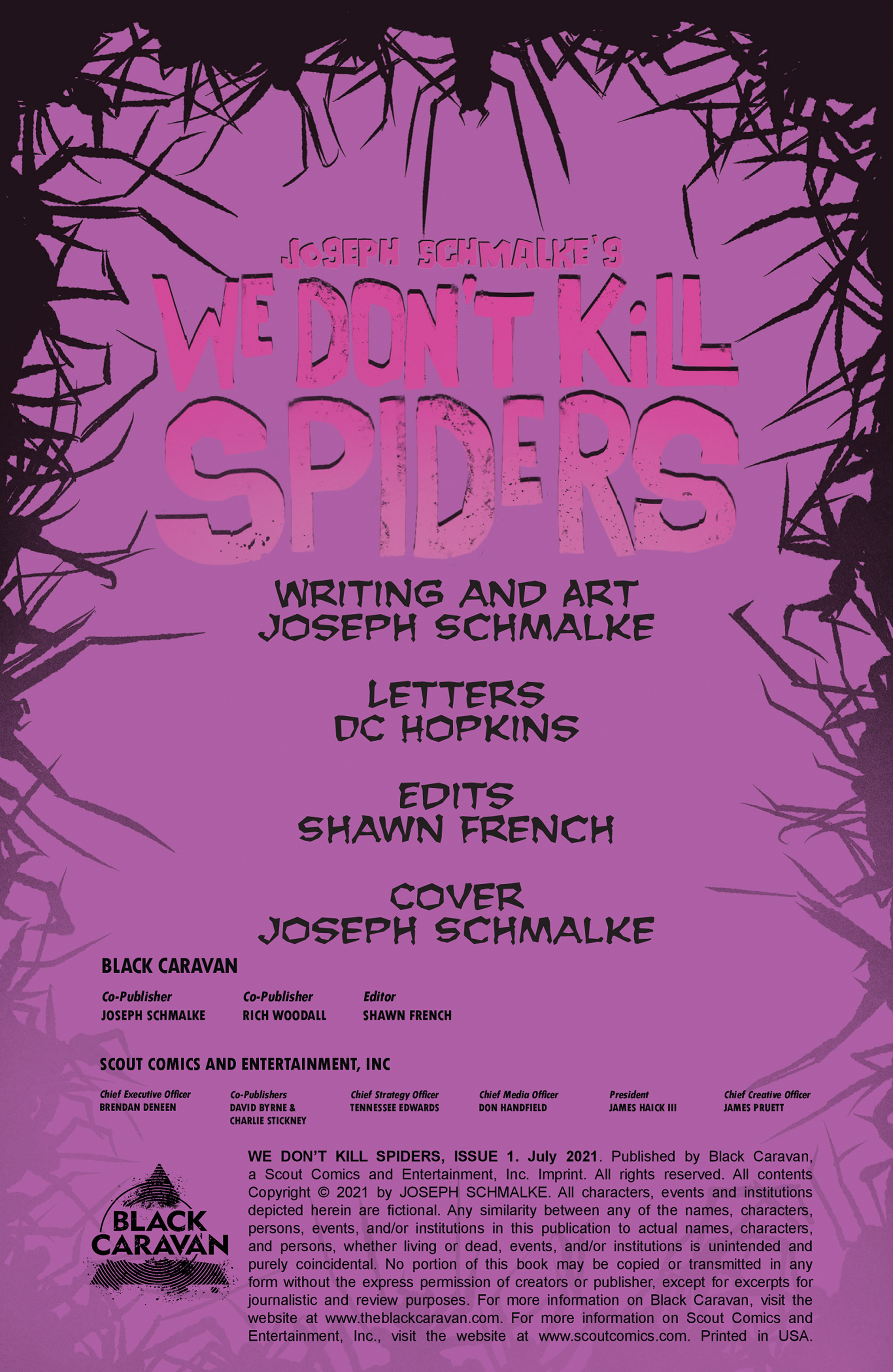 Read online We Don't Kill Spiders comic -  Issue #1 - 2