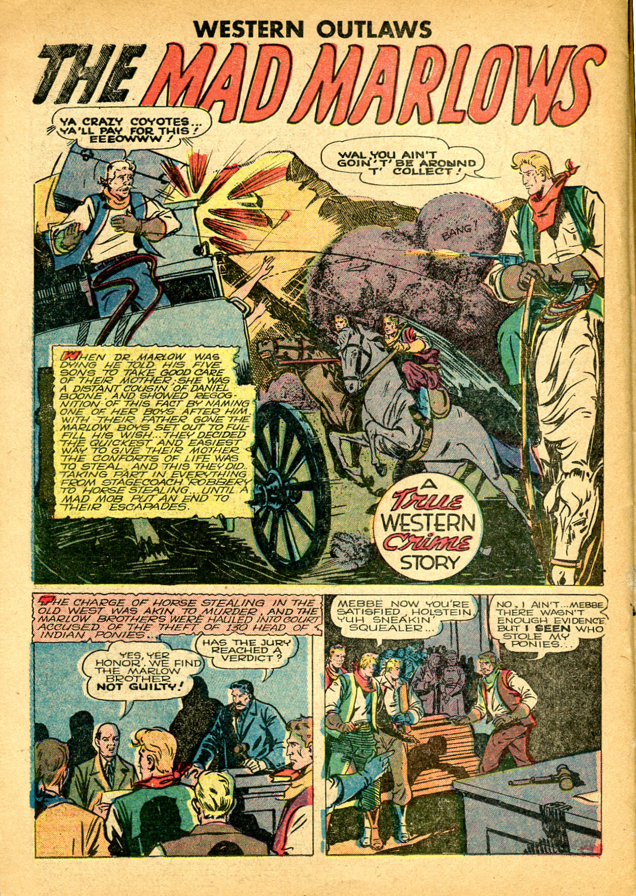 Read online Western Outlaws (1948) comic -  Issue #21 - 22