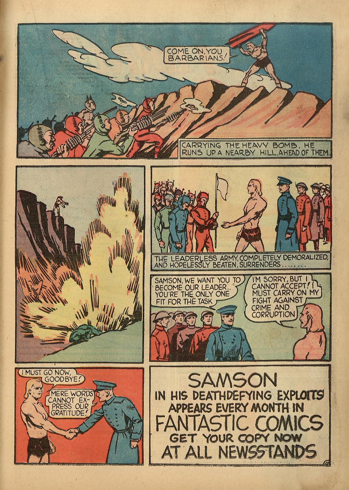 Read online Samson (1940) comic -  Issue #1 - 30