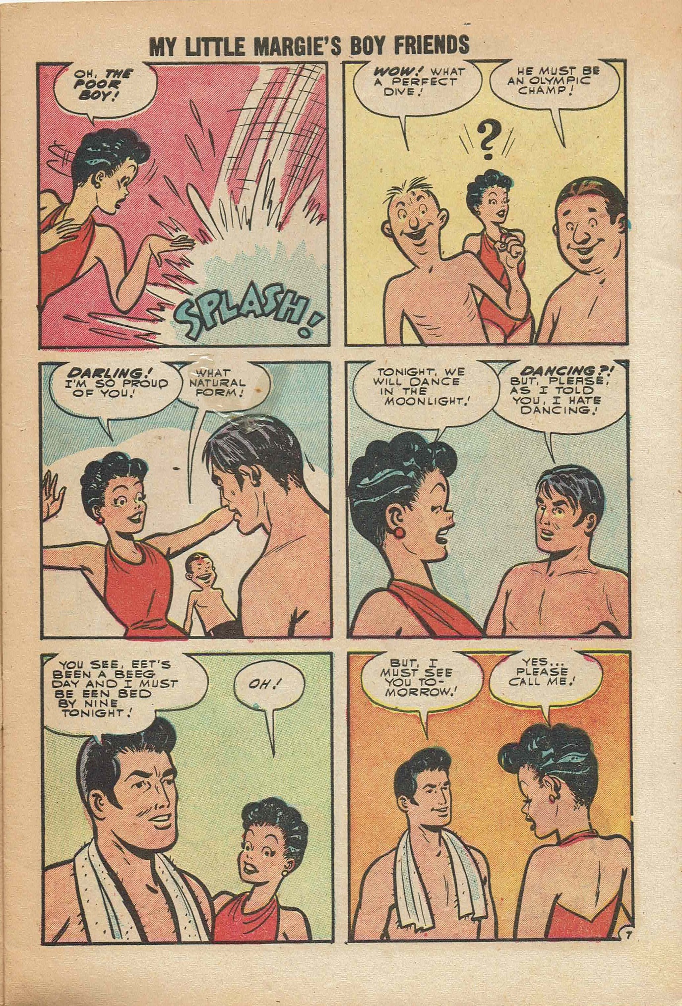 Read online My Little Margie's Boy Friends comic -  Issue #1 - 9