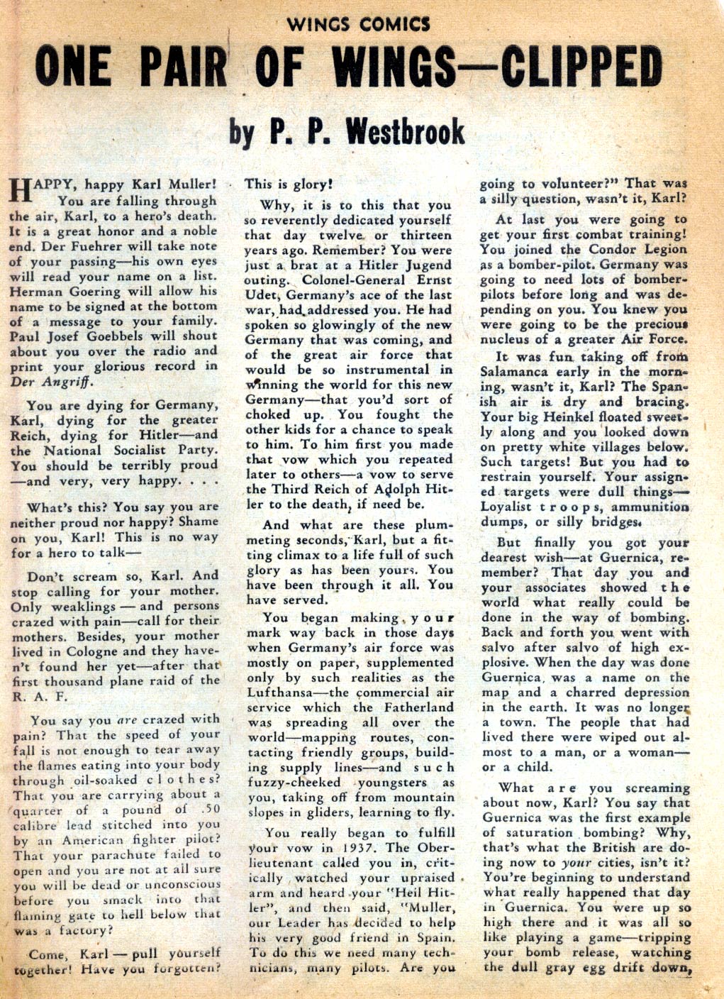 Read online Wings Comics comic -  Issue #43 - 49