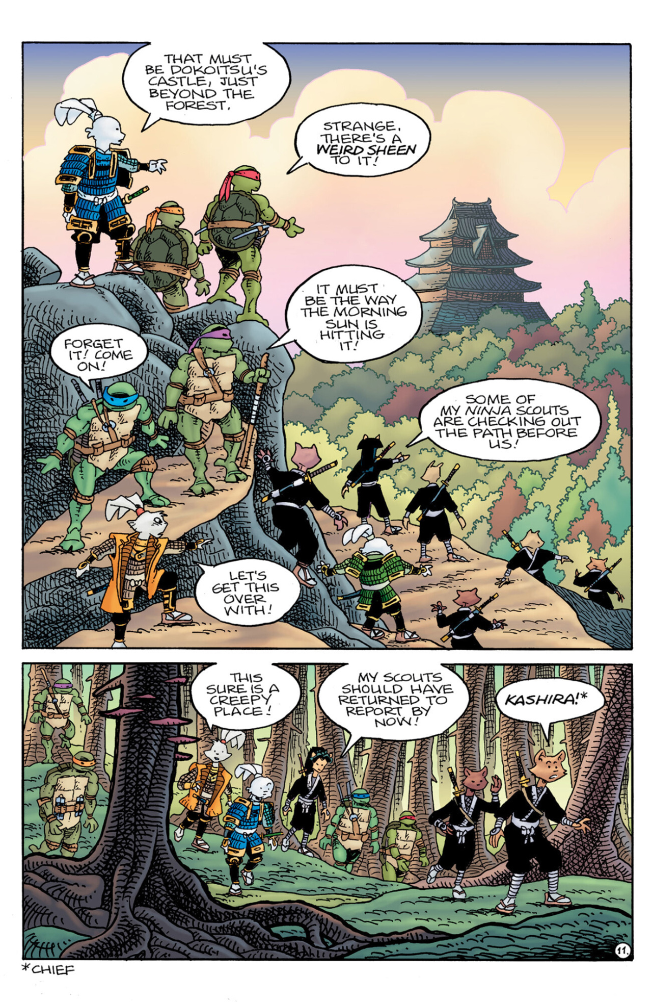 Read online Teenage Mutant Ninja Turtles/Usagi Yojimbo: WhereWhen comic -  Issue #4 - 12