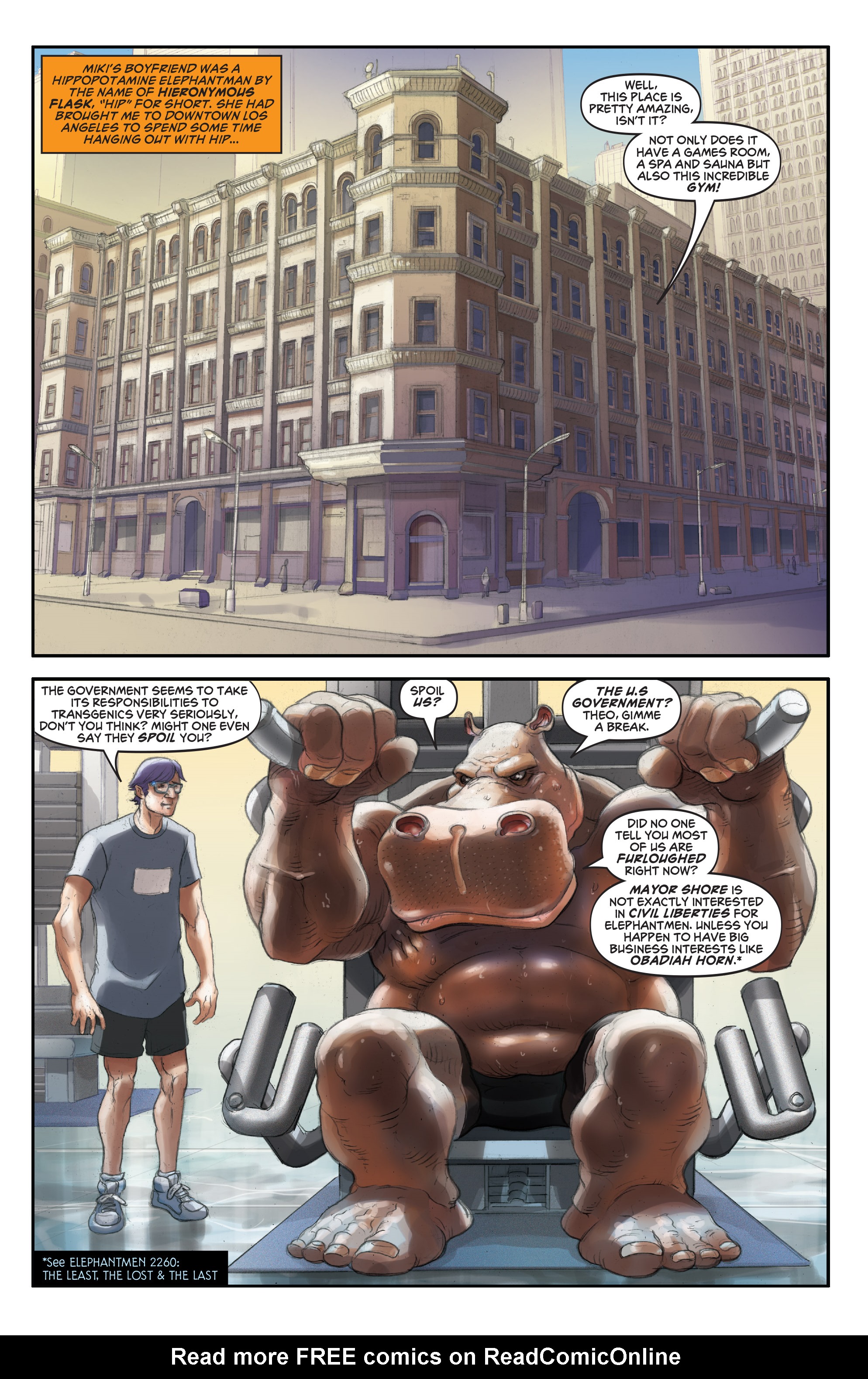 Read online Elephantmen: Theo Laroux Meets the Elephantmen comic -  Issue #3 - 14