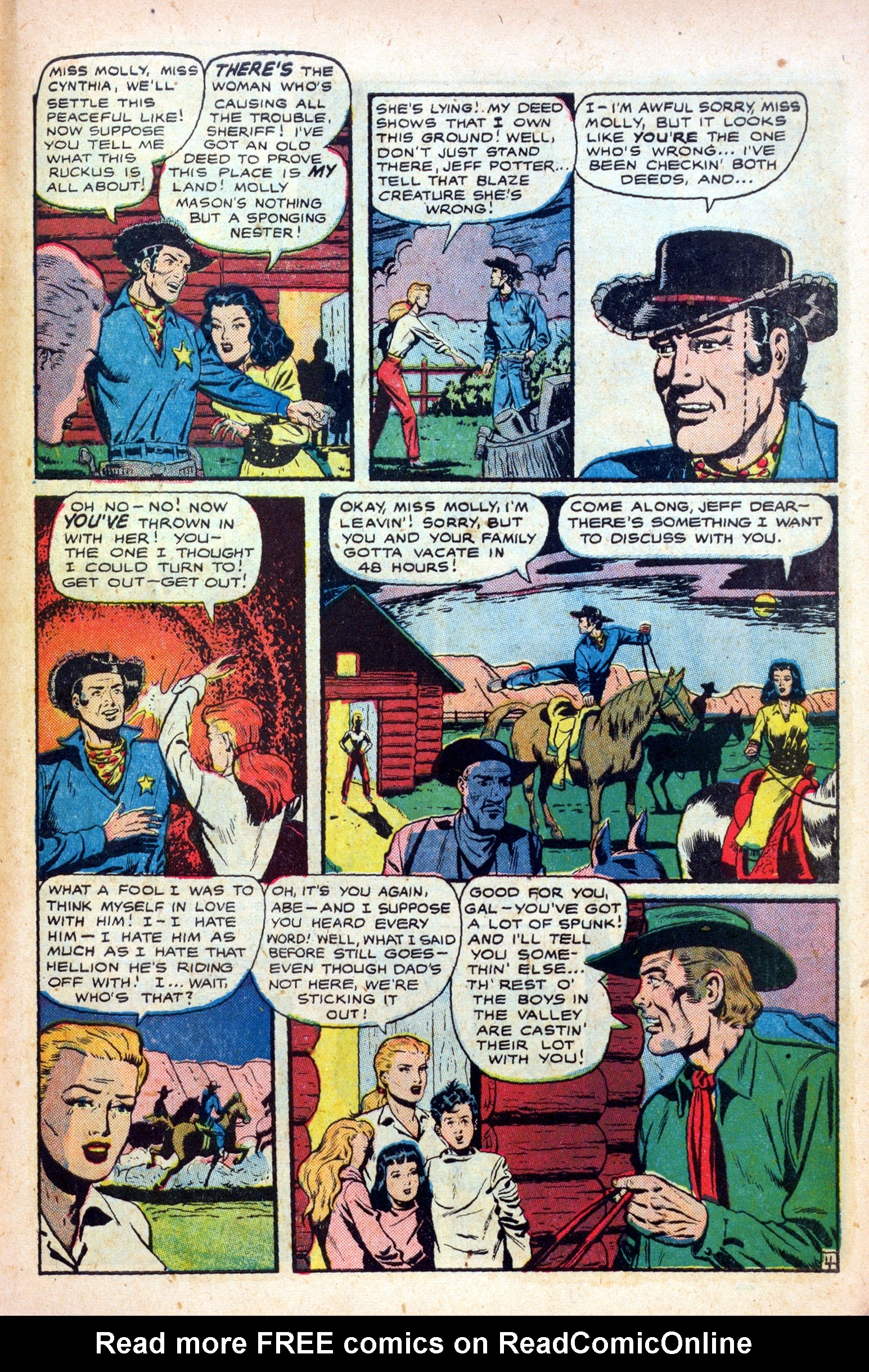 Read online Cowgirl Romances (1950) comic -  Issue #1 - 43