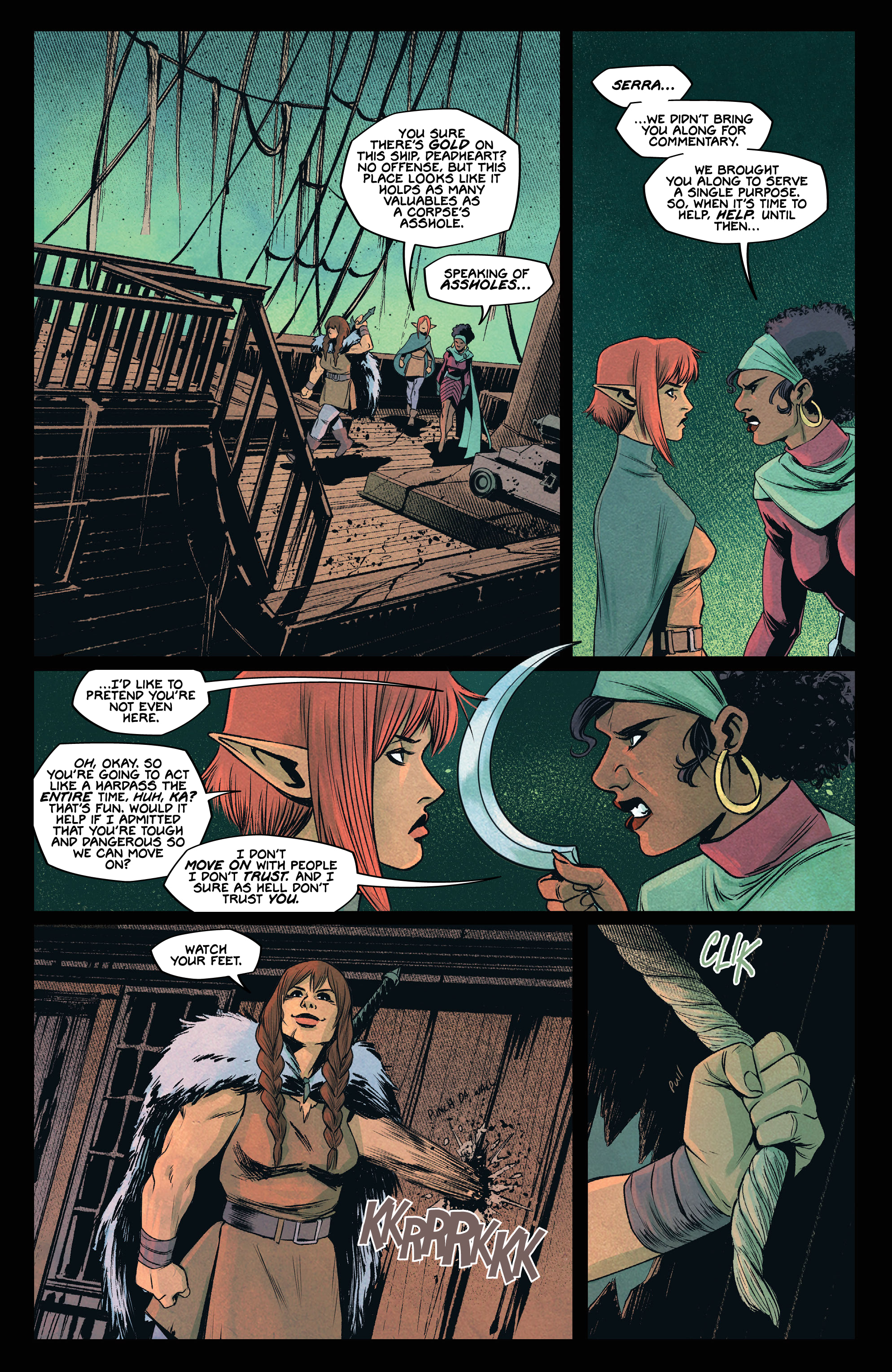 Read online Queen of Swords: A Barbaric Story comic -  Issue #1 - 4