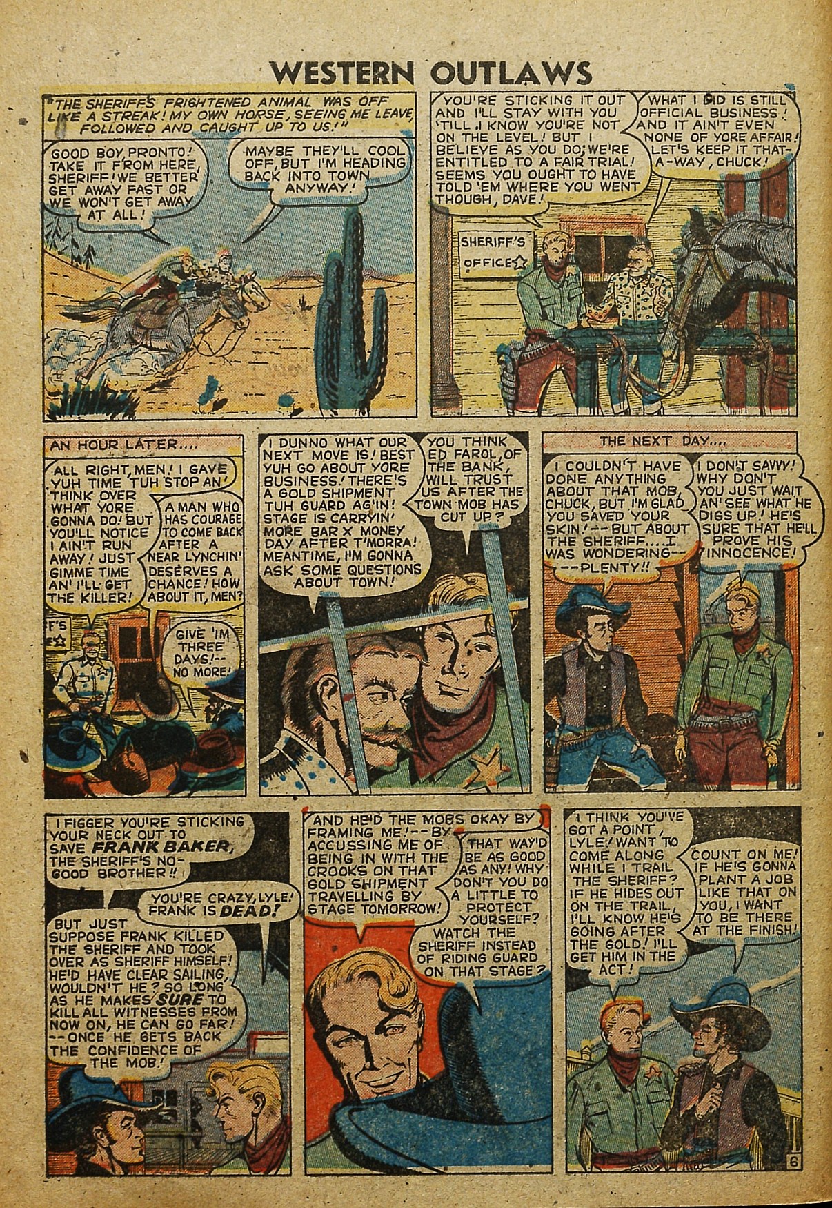 Read online Western Outlaws (1948) comic -  Issue #20 - 30
