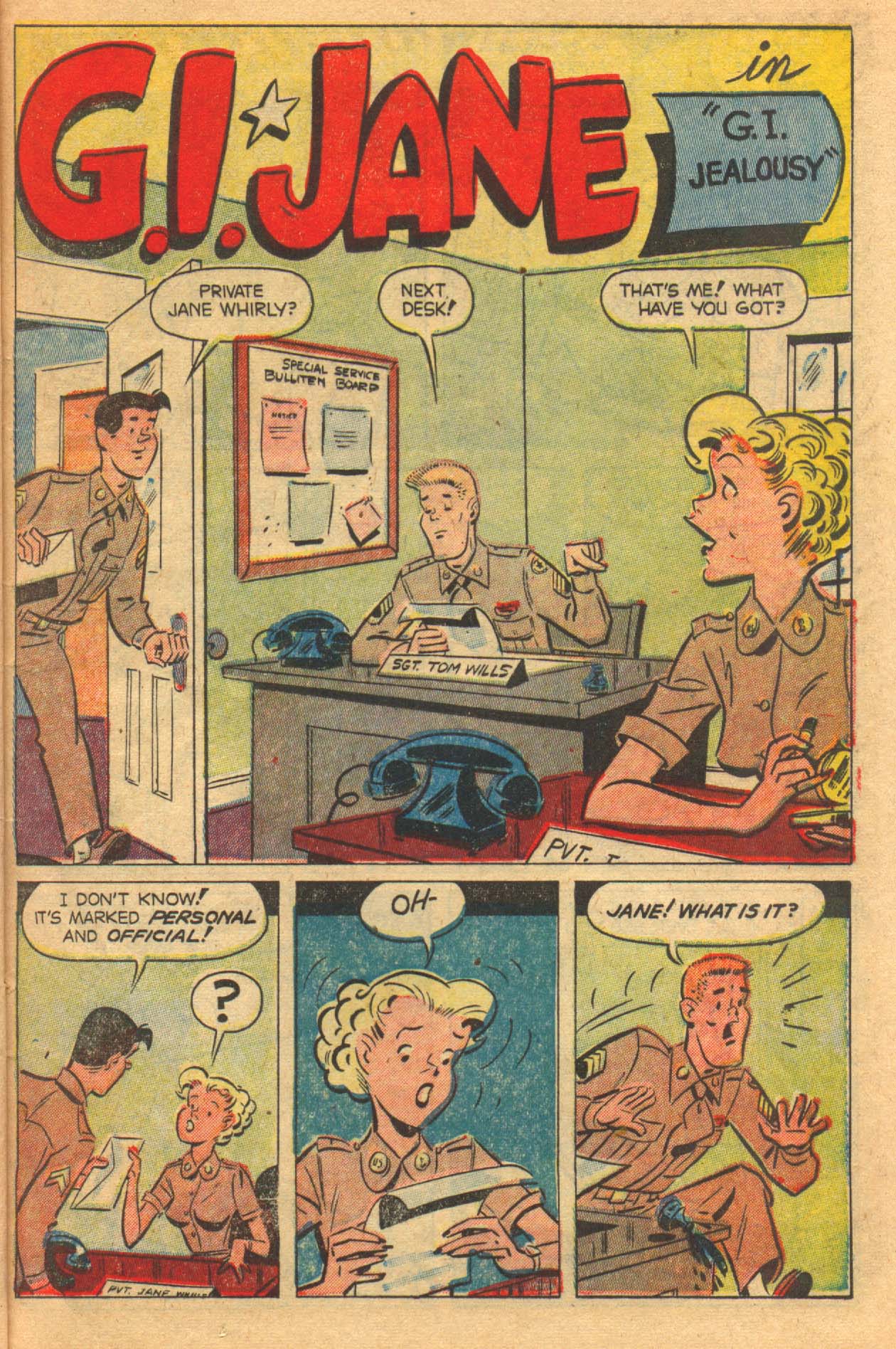 Read online G. I. Jane (1953) comic -  Issue #5 - 10