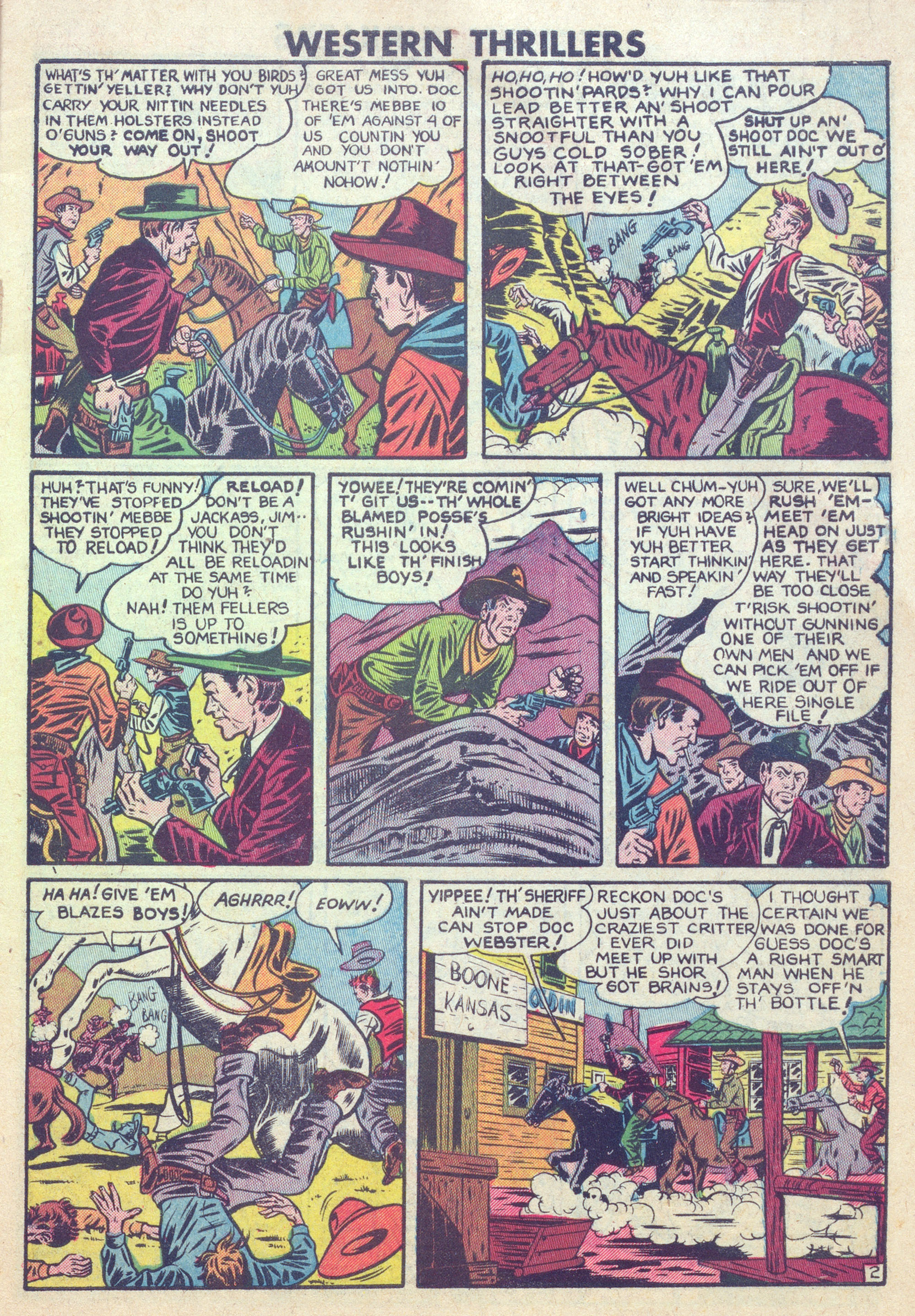 Read online Western Thrillers (1948) comic -  Issue #6 - 3