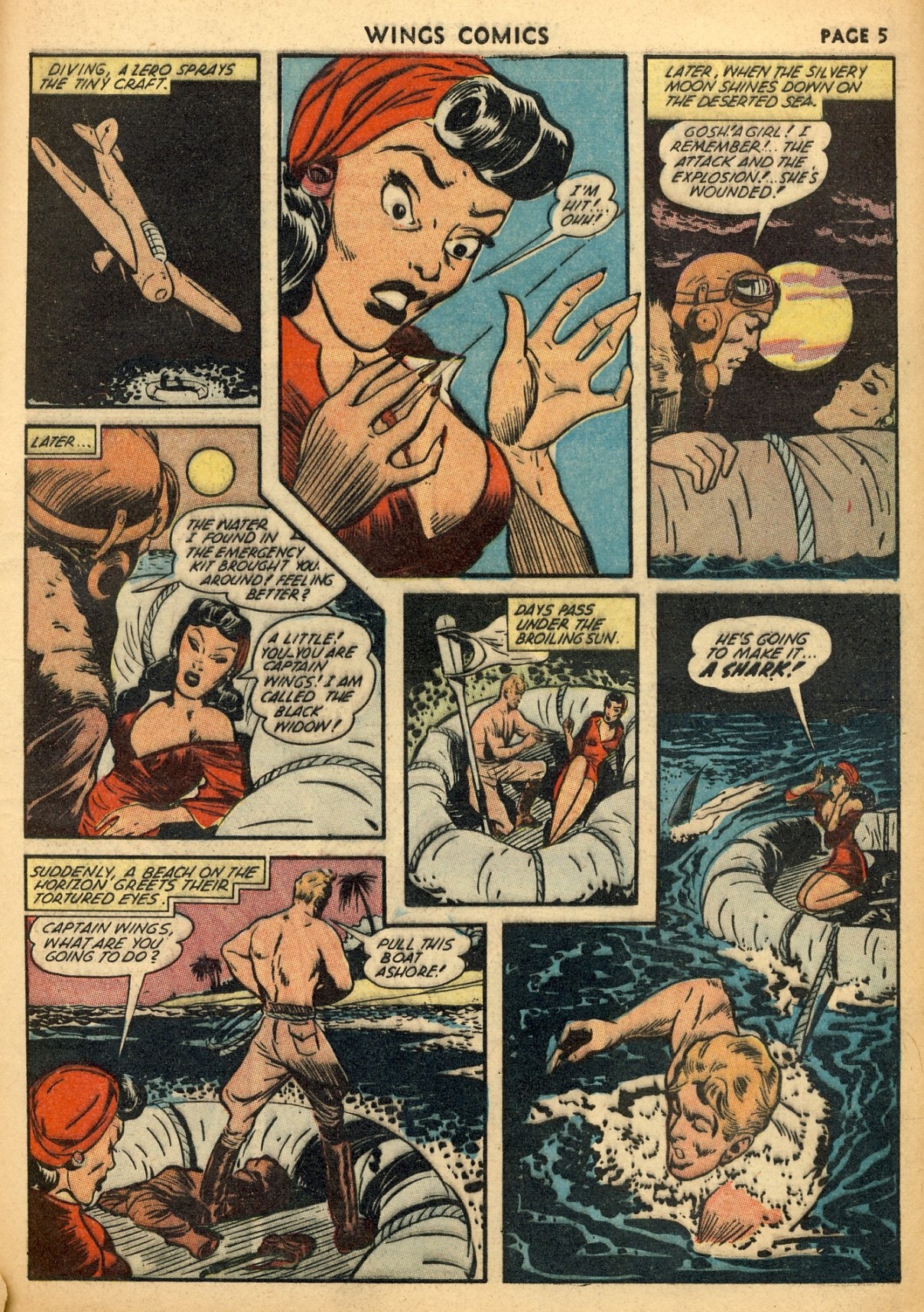 Read online Wings Comics comic -  Issue #29 - 7