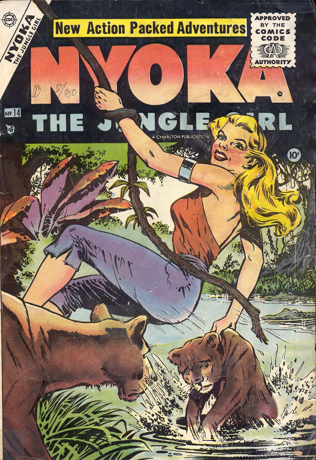 Read online Nyoka the Jungle Girl (1955) comic -  Issue #14 - 1