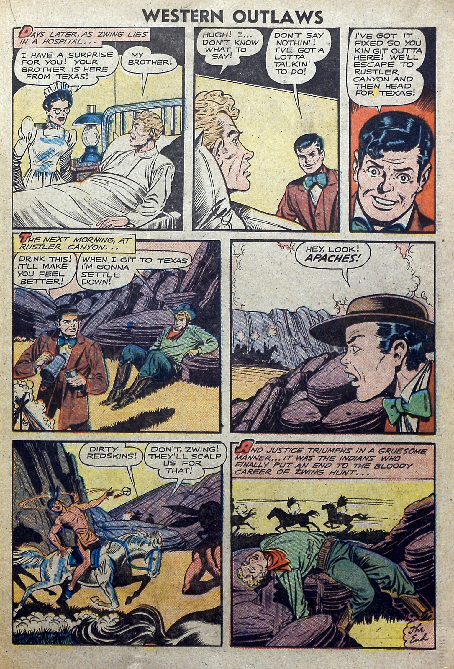 Read online Western Outlaws (1948) comic -  Issue #17 - 23