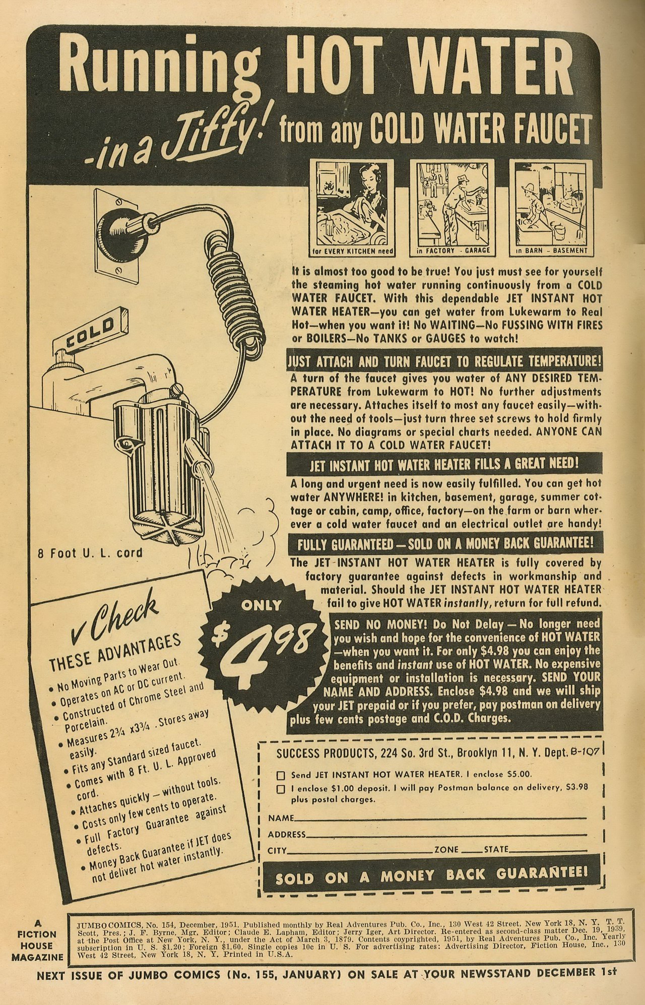 Read online Jumbo Comics comic -  Issue #154 - 2