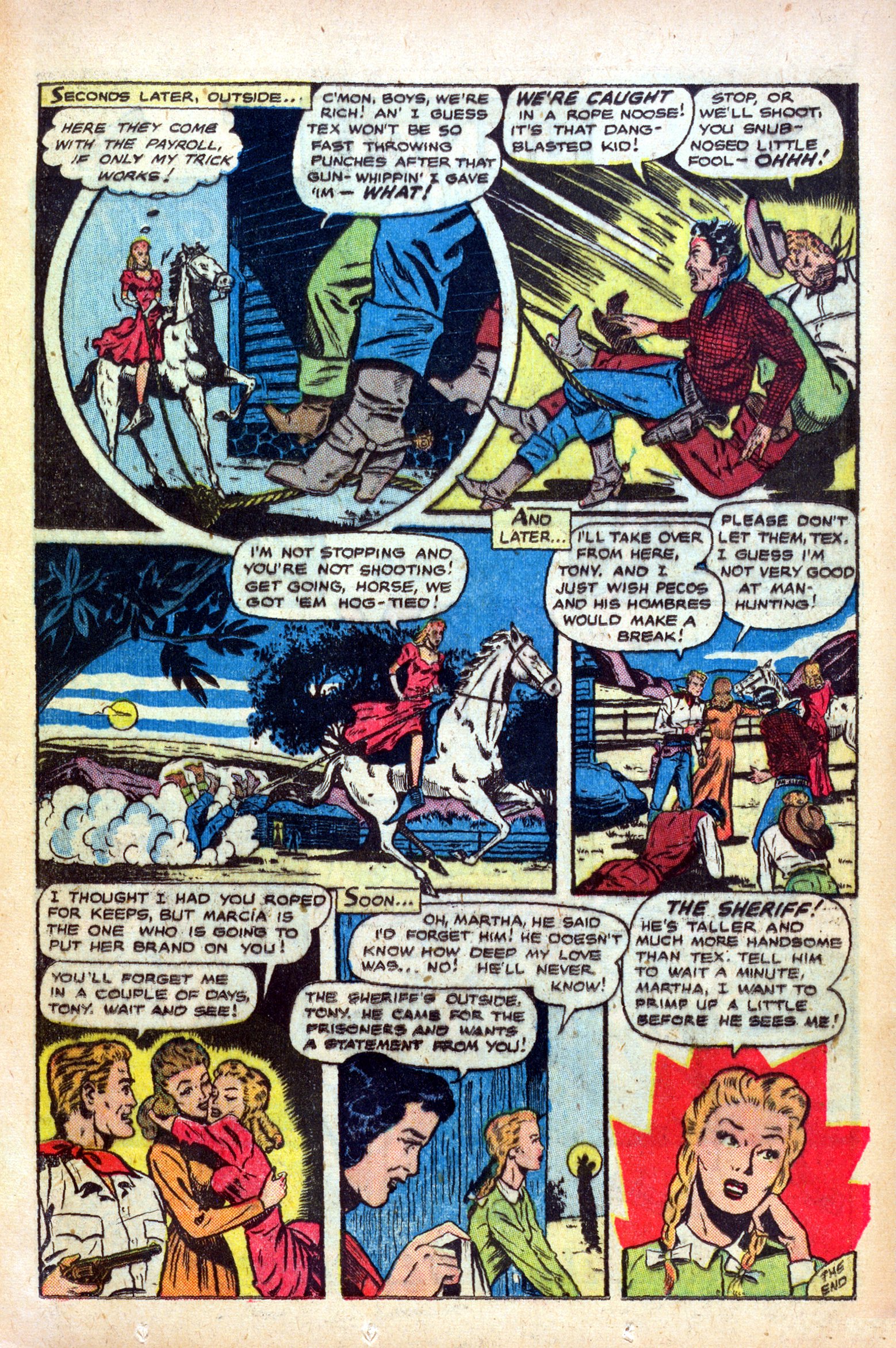 Read online Cowgirl Romances (1950) comic -  Issue #1 - 23