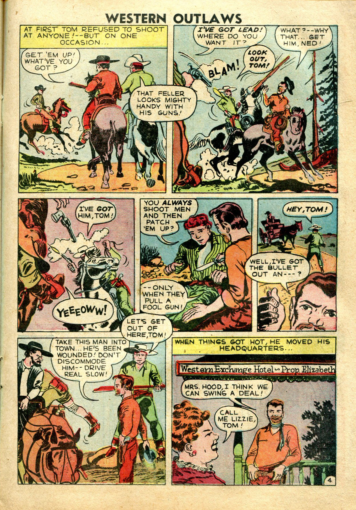 Read online Western Outlaws (1948) comic -  Issue #18 - 16