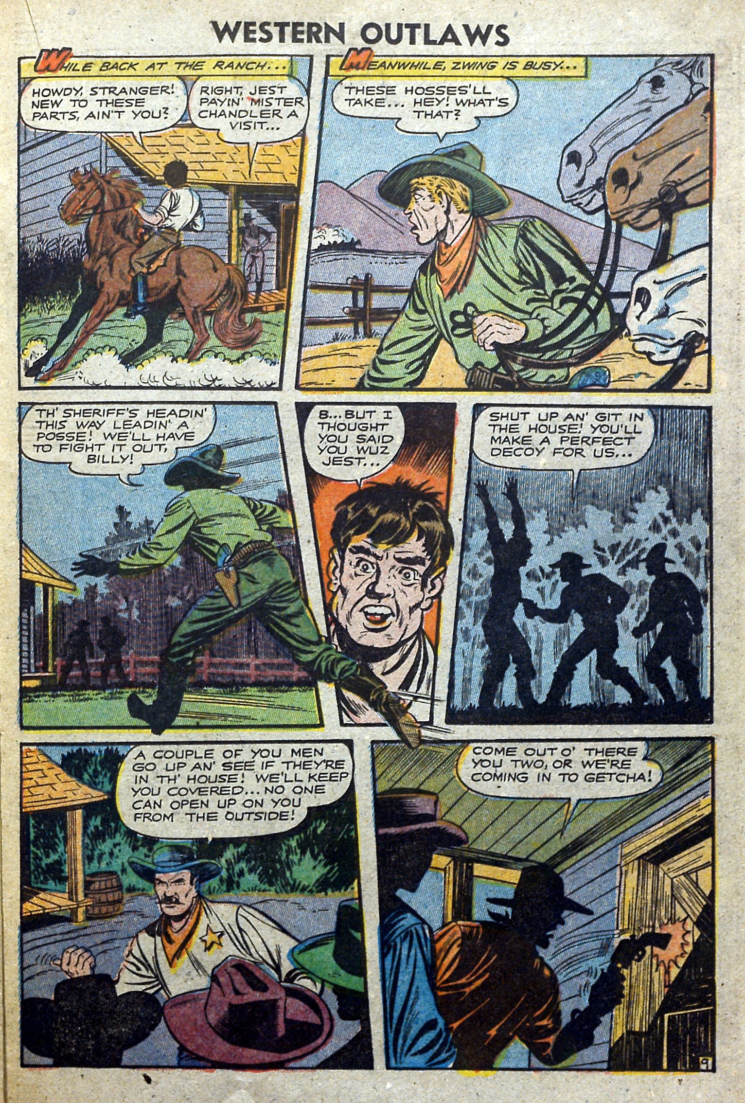 Read online Western Outlaws (1948) comic -  Issue #17 - 21