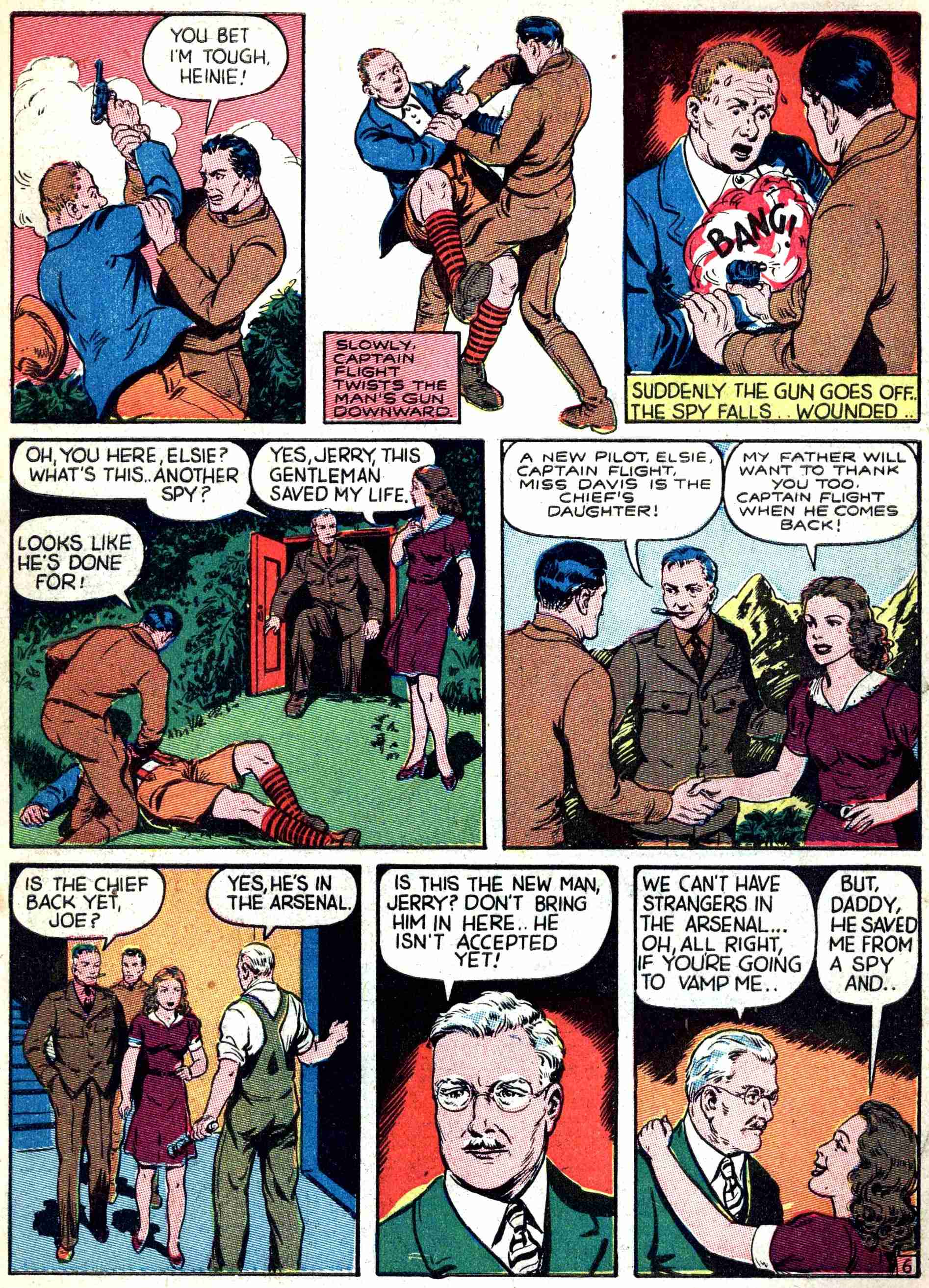 Read online Captain Flight Comics comic -  Issue #5 - 7