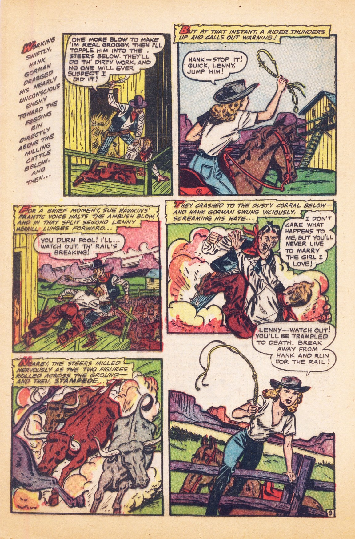 Read online Cowgirl Romances (1950) comic -  Issue #9 - 12