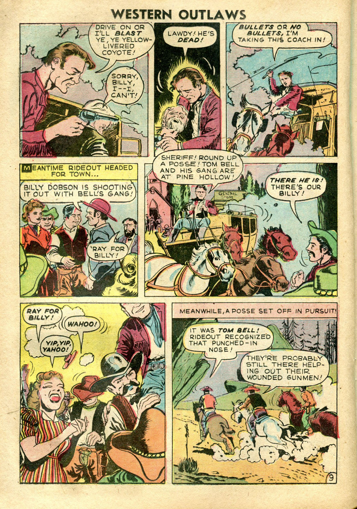Read online Western Outlaws (1948) comic -  Issue #18 - 21