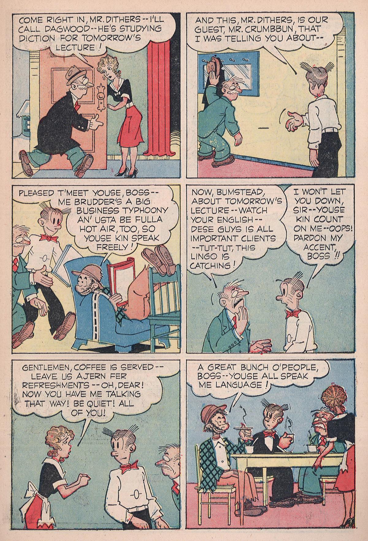 Read online Blondie Comics (1947) comic -  Issue #10 - 7