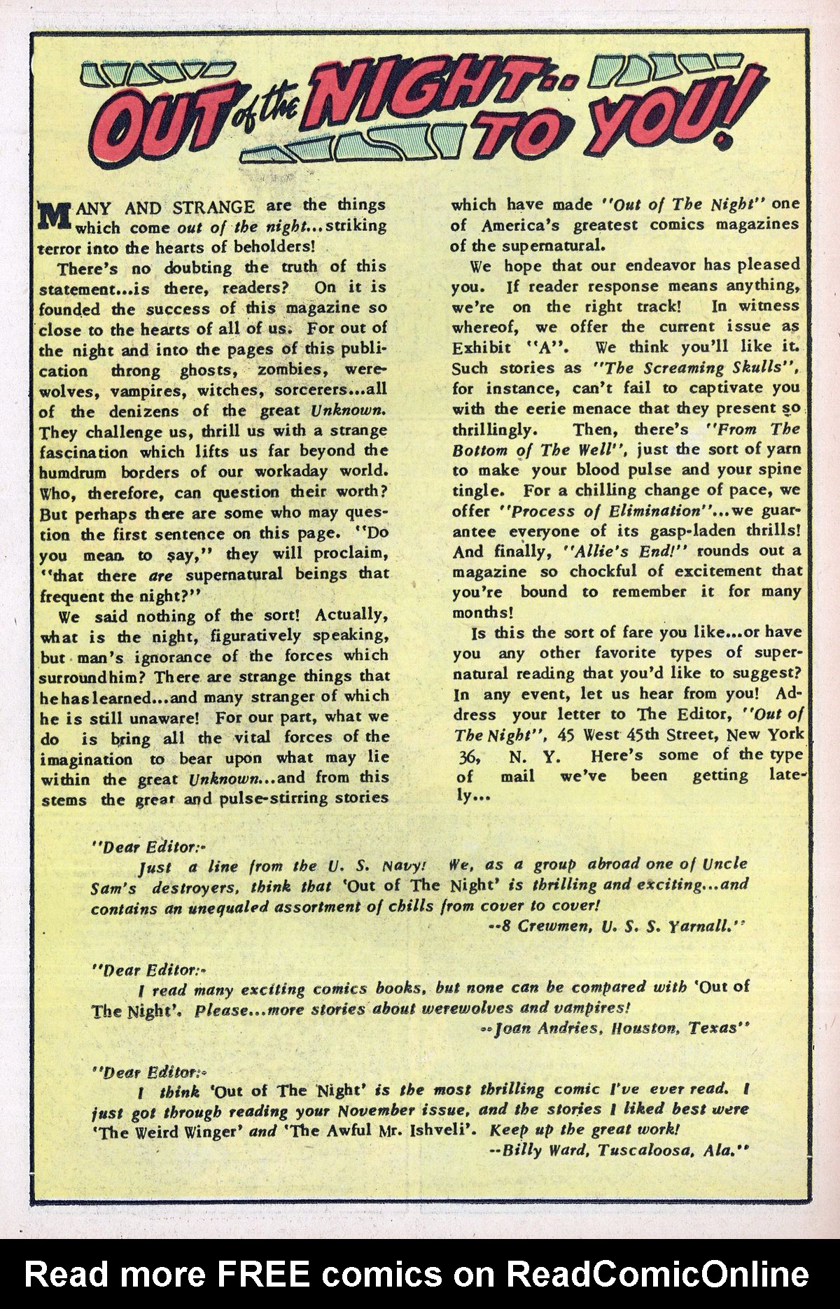 Read online Out of the Night comic -  Issue #13 - 26