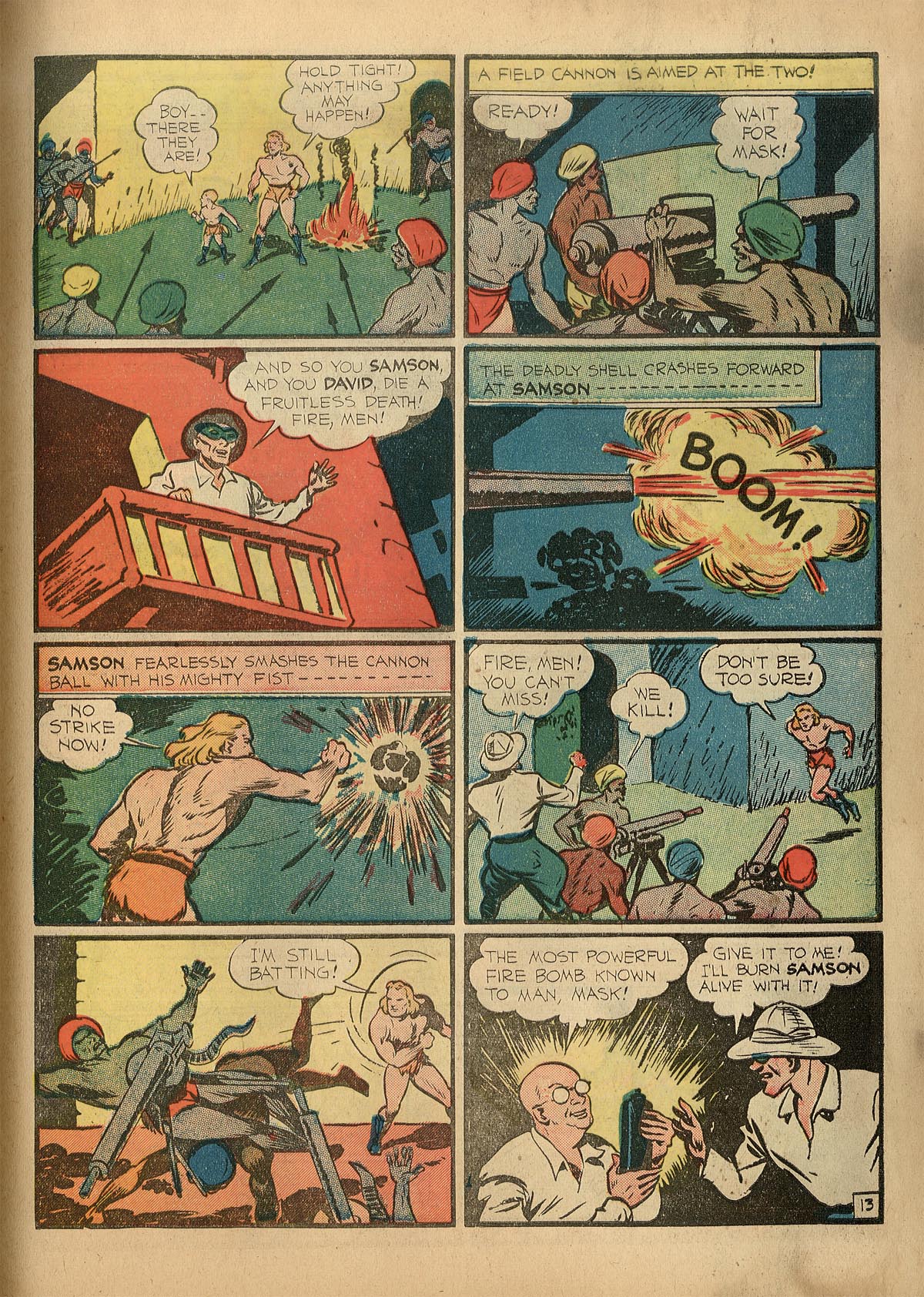 Read online Samson (1940) comic -  Issue #1 - 16