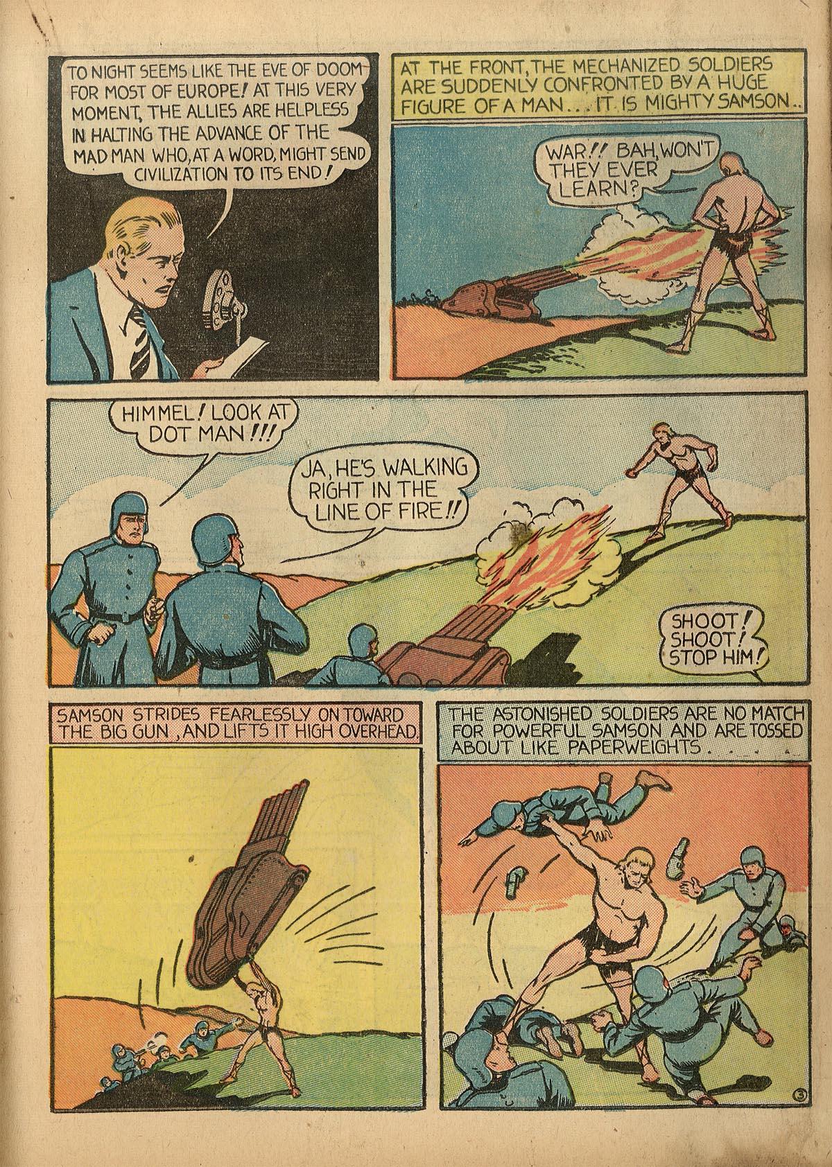 Read online Samson (1940) comic -  Issue #1 - 36