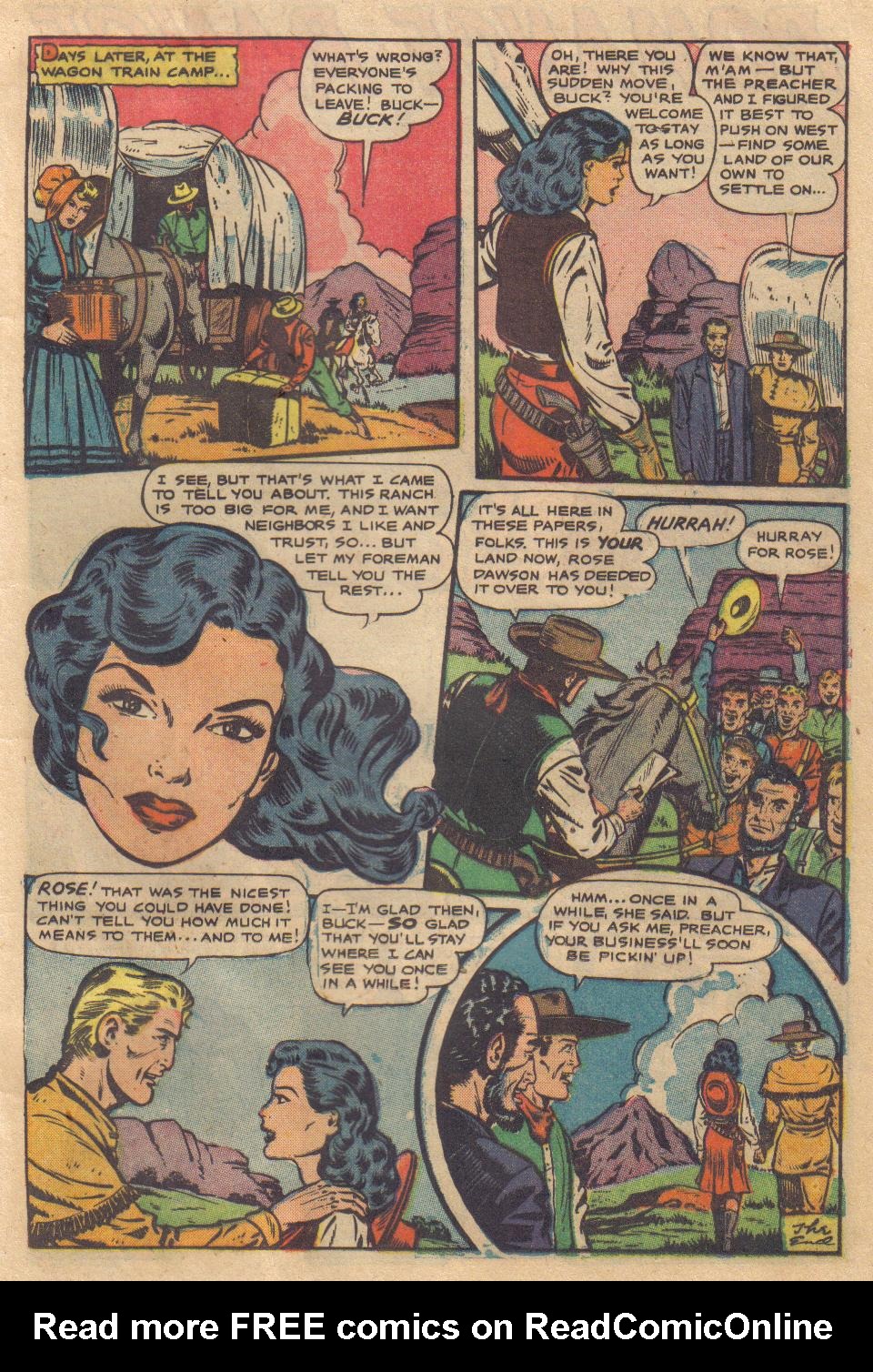 Read online Cowgirl Romances (1950) comic -  Issue #6 - 13