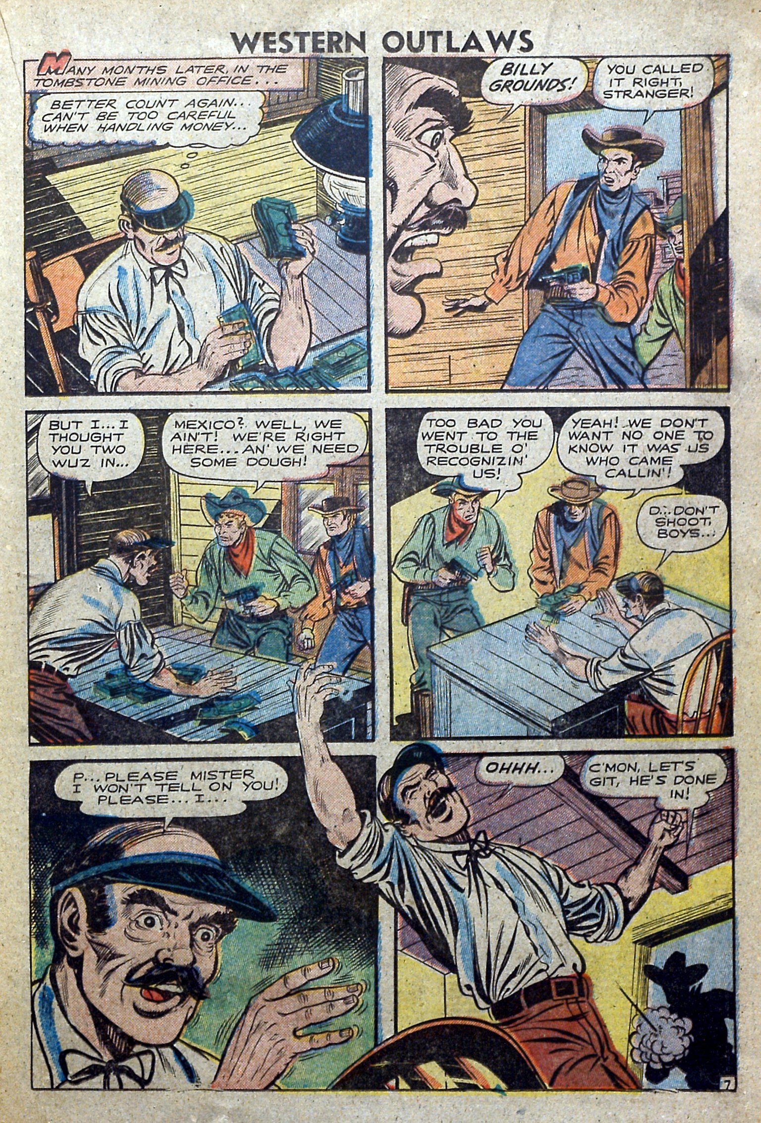 Read online Western Outlaws (1948) comic -  Issue #17 - 19