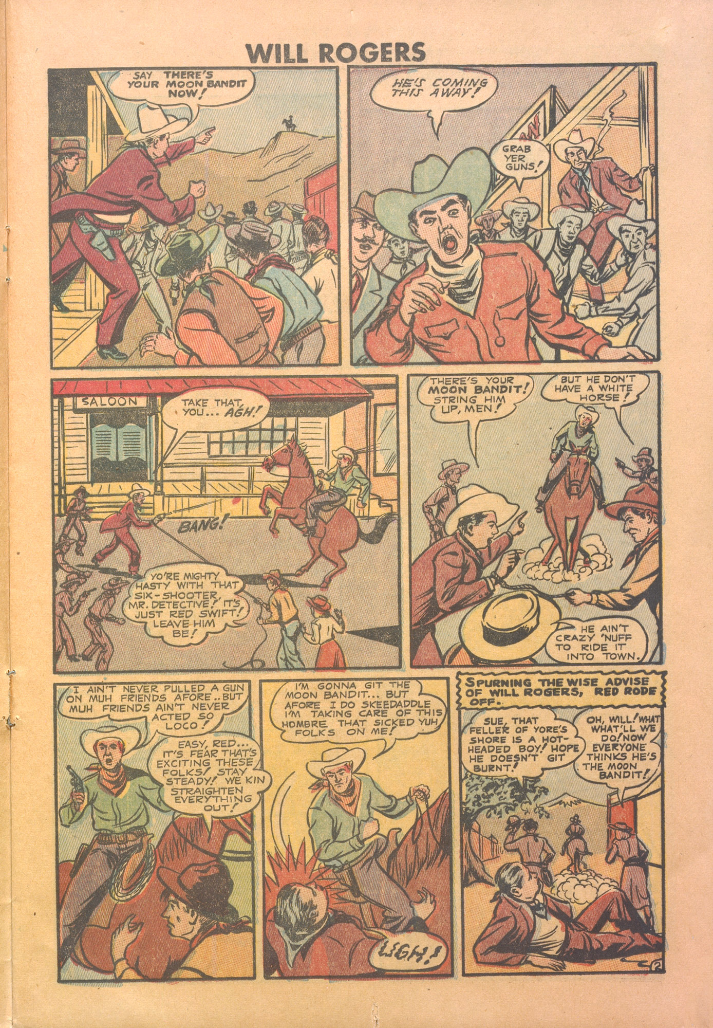Read online Will Rogers Western comic -  Issue #5 - 13