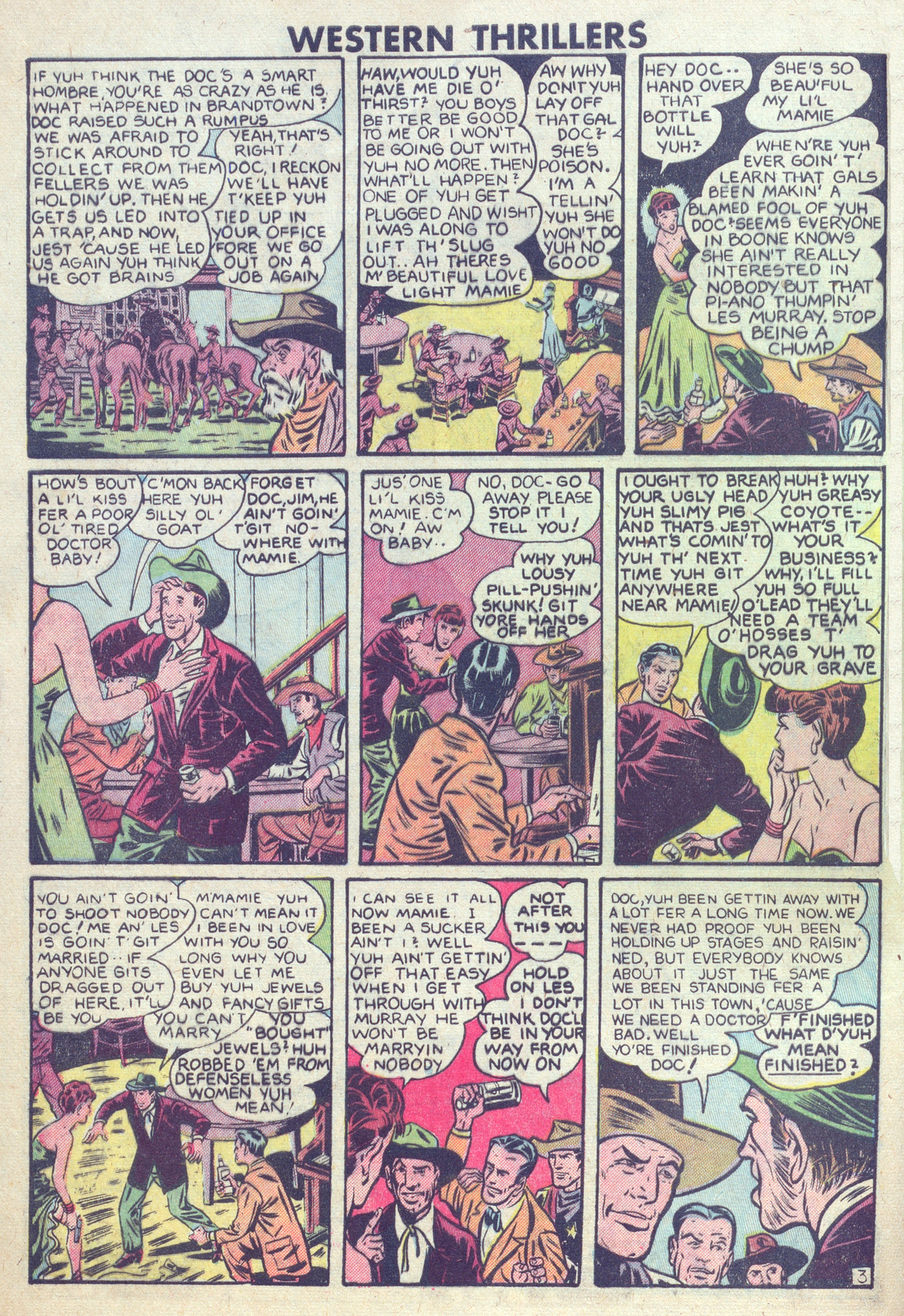 Read online Western Thrillers (1948) comic -  Issue #6 - 4