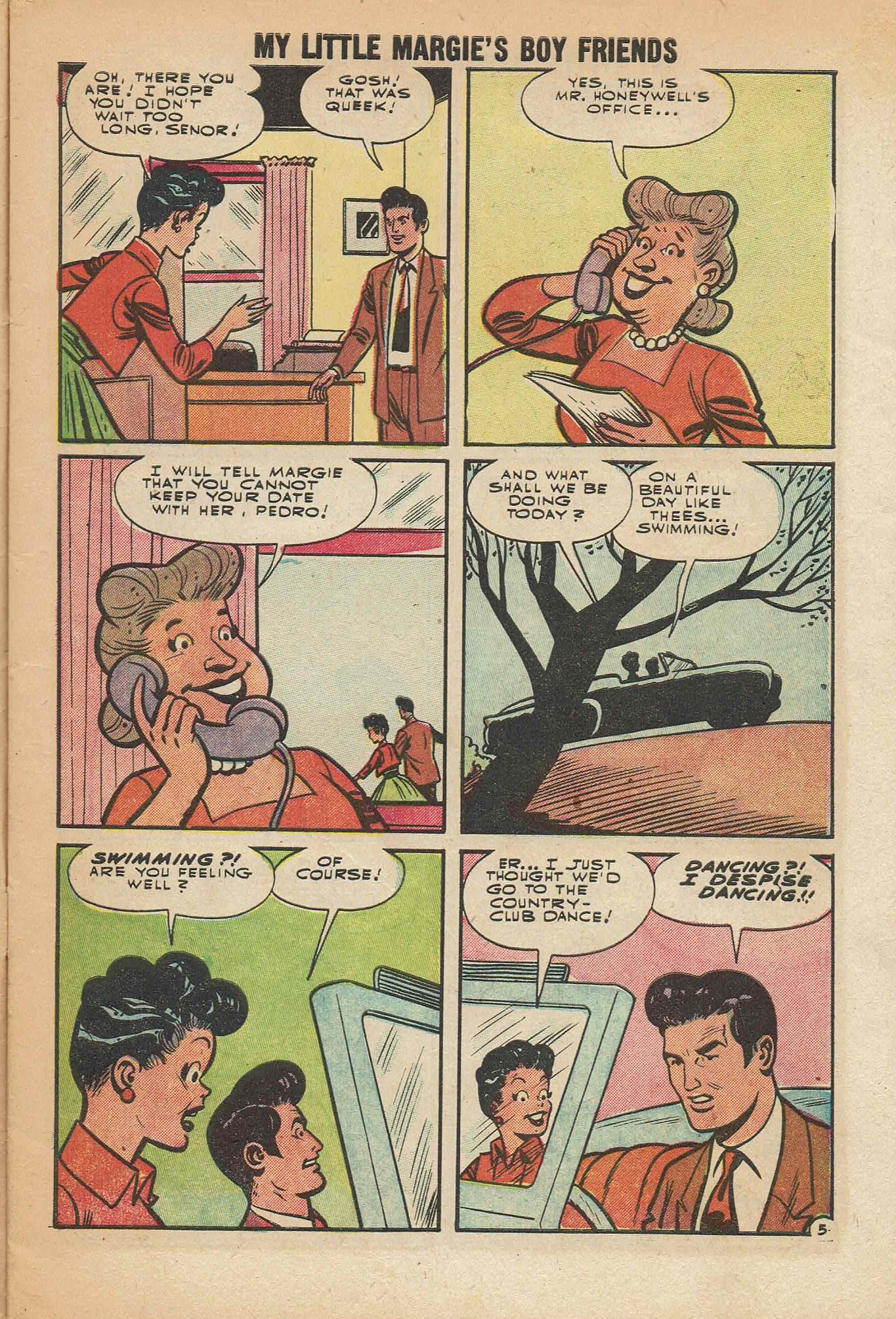 Read online My Little Margie's Boy Friends comic -  Issue #1 - 7