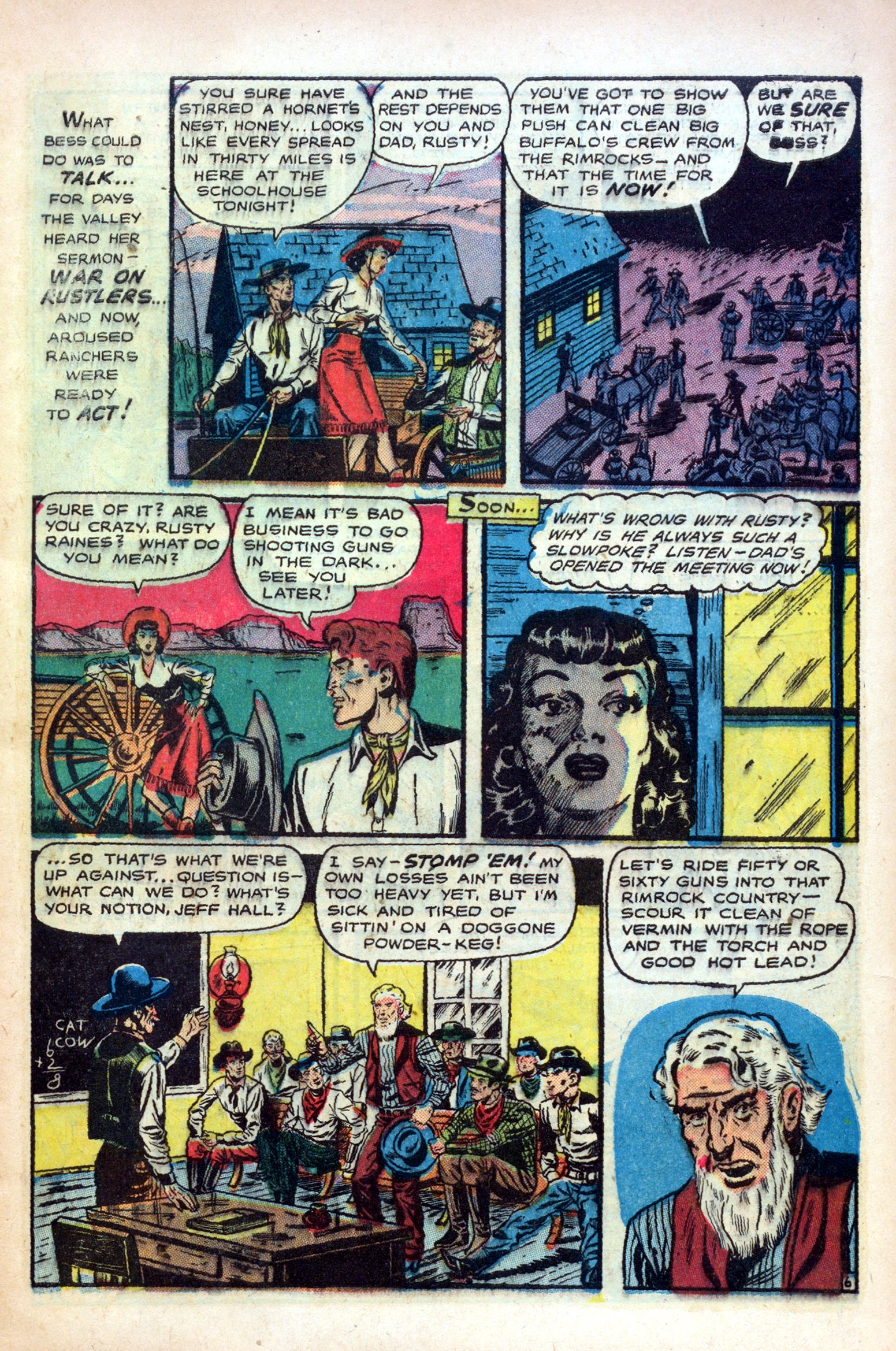 Read online Cowgirl Romances (1950) comic -  Issue #1 - 9
