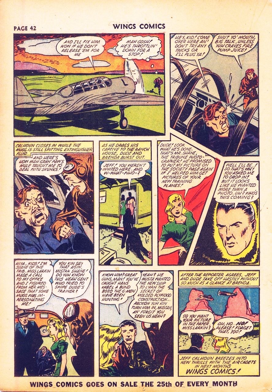 Read online Wings Comics comic -  Issue #28 - 44