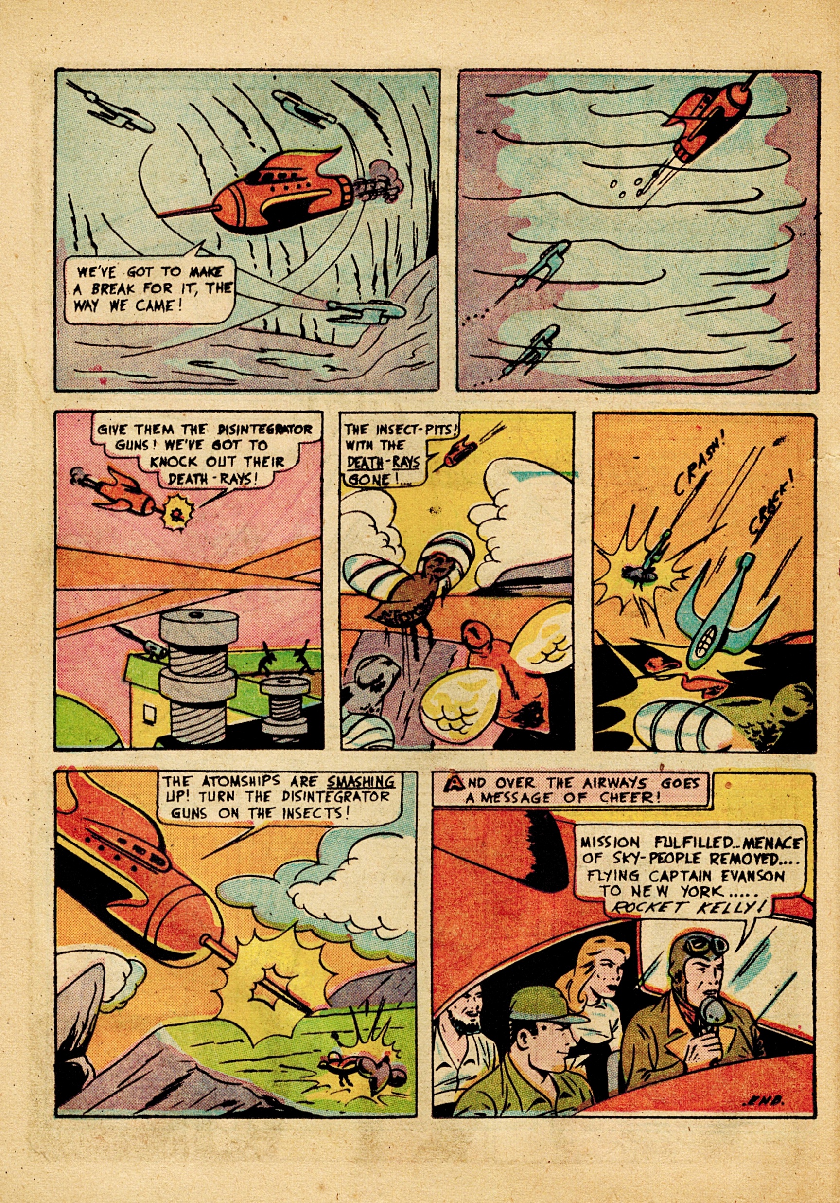 Read online Rocket Kelly (1945) comic -  Issue #3 - 12