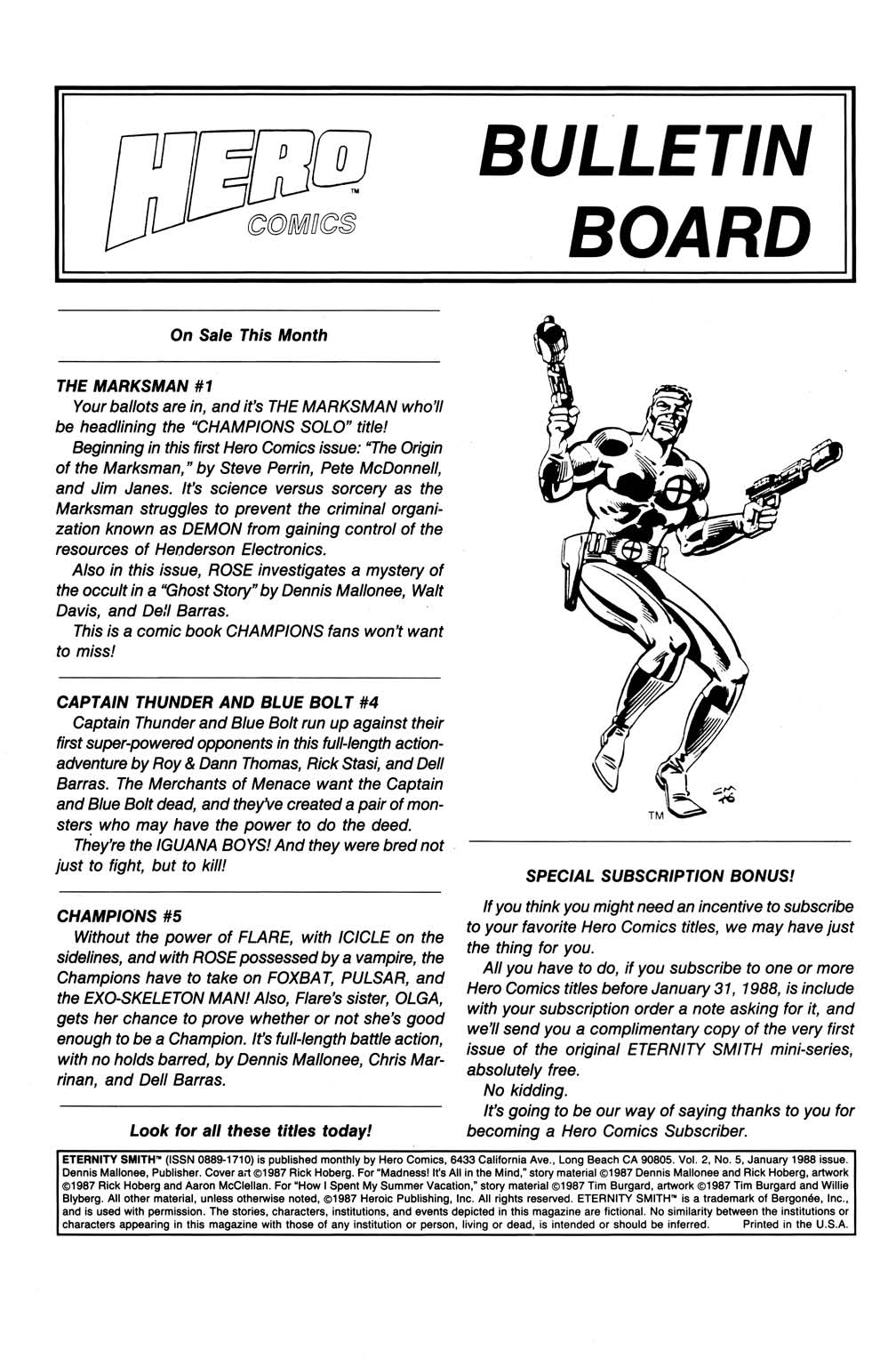 Read online Eternity Smith (1987) comic -  Issue #5 - 2