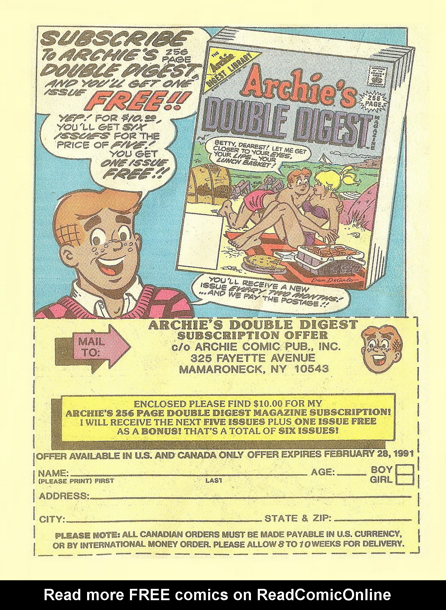 Read online Jughead Jones Comics Digest comic -  Issue #65 - 121