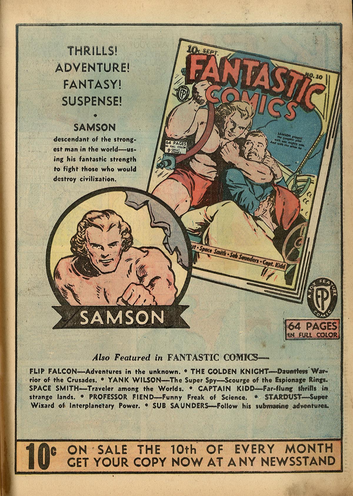 Read online Samson (1940) comic -  Issue #1 - 62