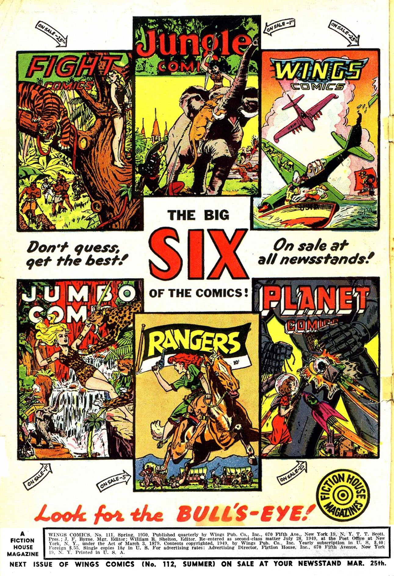 Read online Wings Comics comic -  Issue #111 - 2